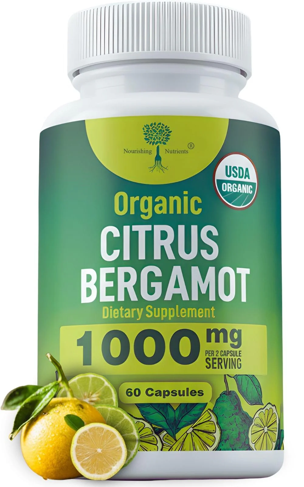 Organic Citrus Bergamot Supplement - Only USDA Organic, 50% Polyphenols - Cholesterol - Heart - Lipids- 3rd Party Tested - USA Made Supplement Vegan Capsules - Enhances Overall Wellness - Image 2