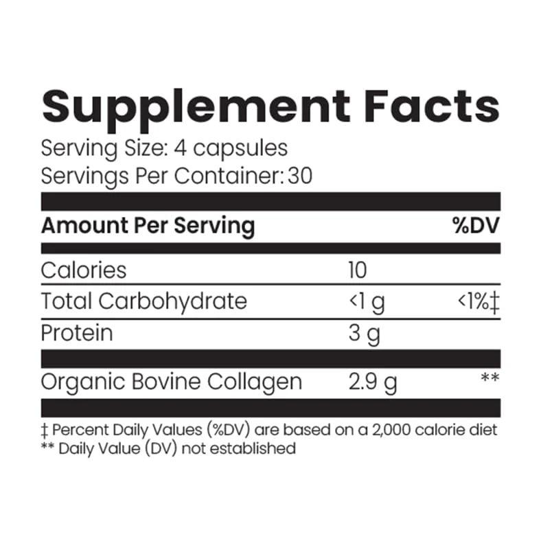 Organic Collagen Australia Pure Hydrolyzed Collagen Capsules – Bioavailable for Skin Elasticity, Hair Health, and Joint Support – Grass-Fed, Pasture-Raised, Paleo & Keto Friendly (120 Caps) - Image 2
