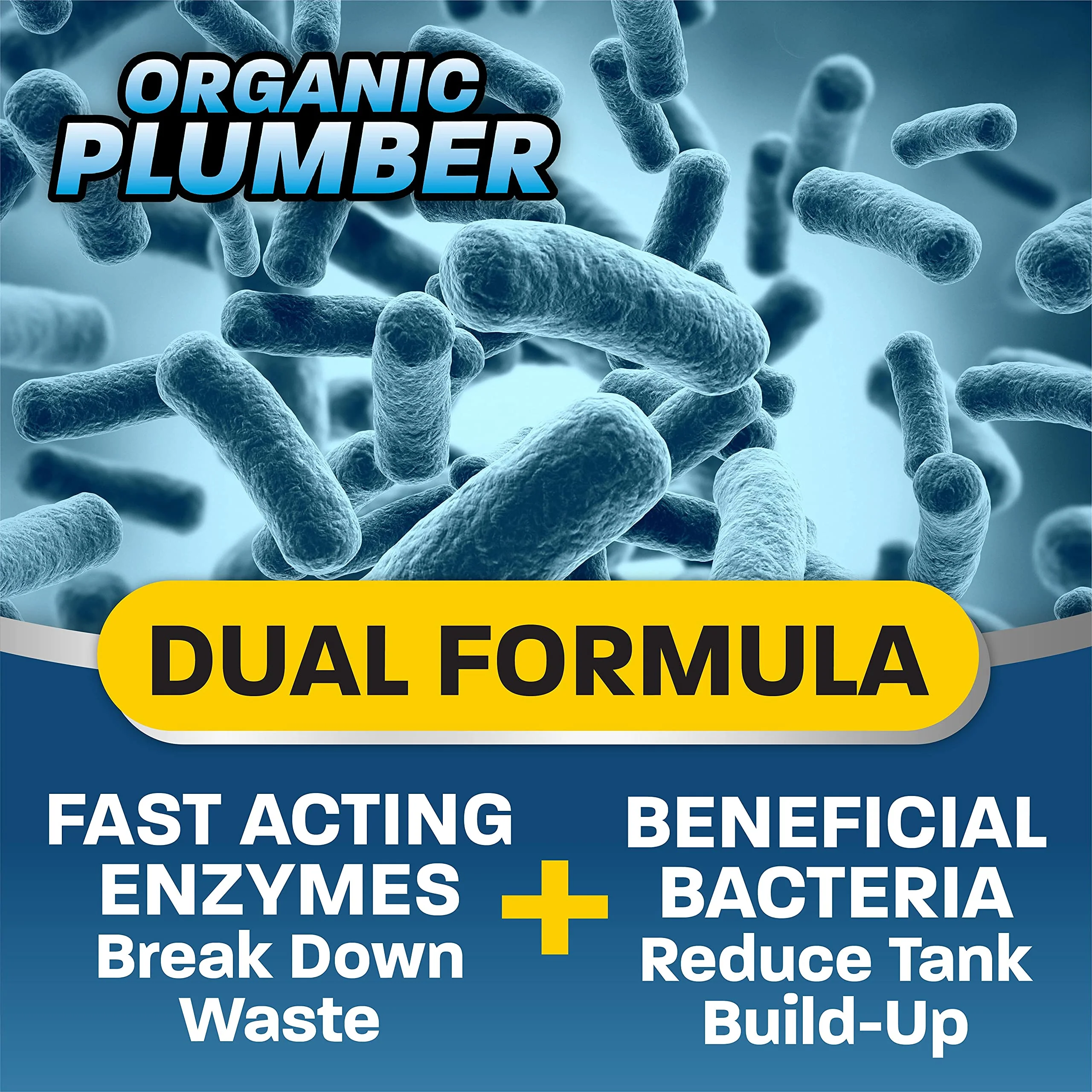 Organic Plumber Septic Tank Cleaner Treatment, Bacteria x Natural Enzyme Flushable Bio Tabs, Rid Sewage Waste & Clean Field System, 1 Year of Tablets - Image 6