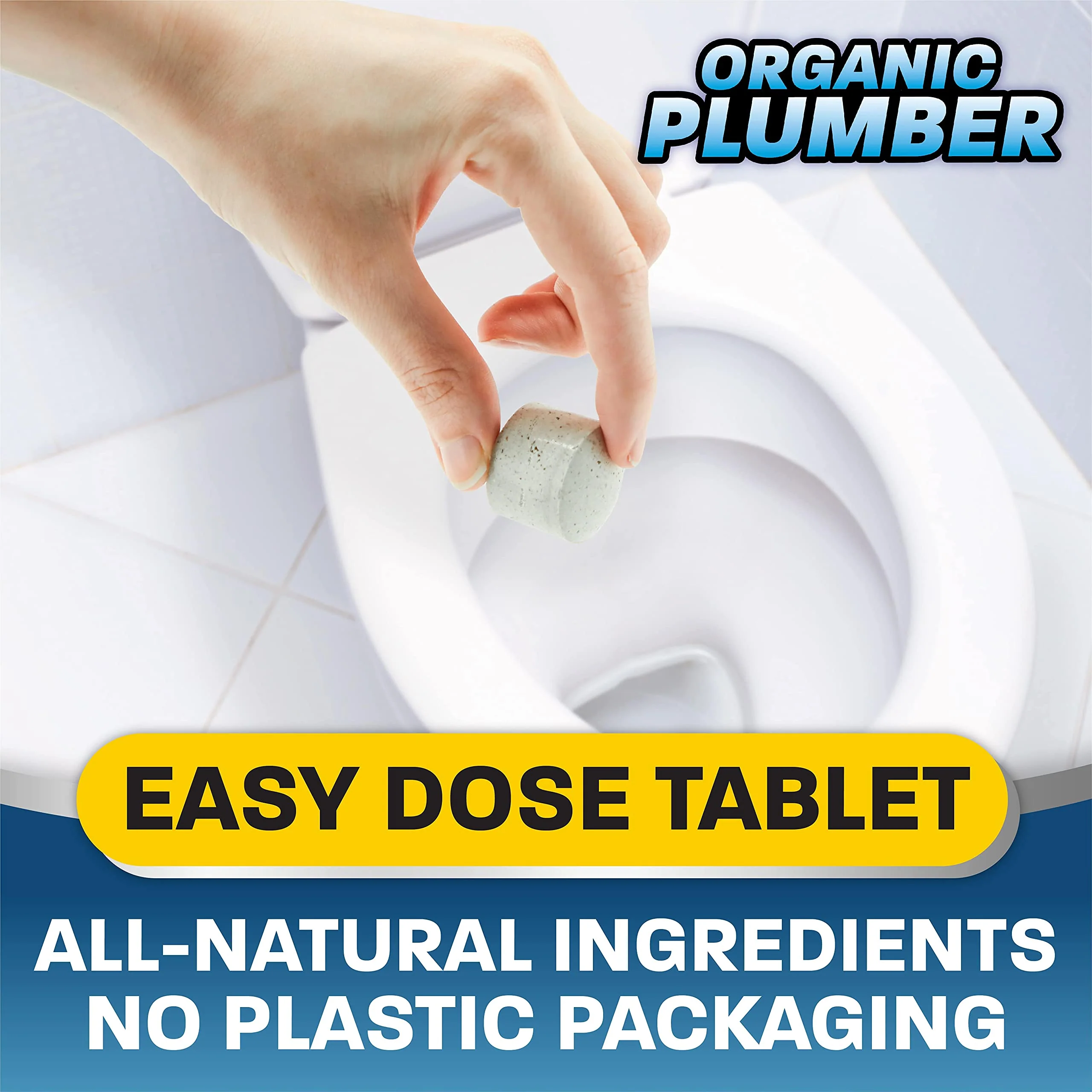Organic Plumber Septic Tank Cleaner Treatment, Bacteria x Natural Enzyme Flushable Bio Tabs, Rid Sewage Waste & Clean Field System, 1 Year of Tablets - Image 9