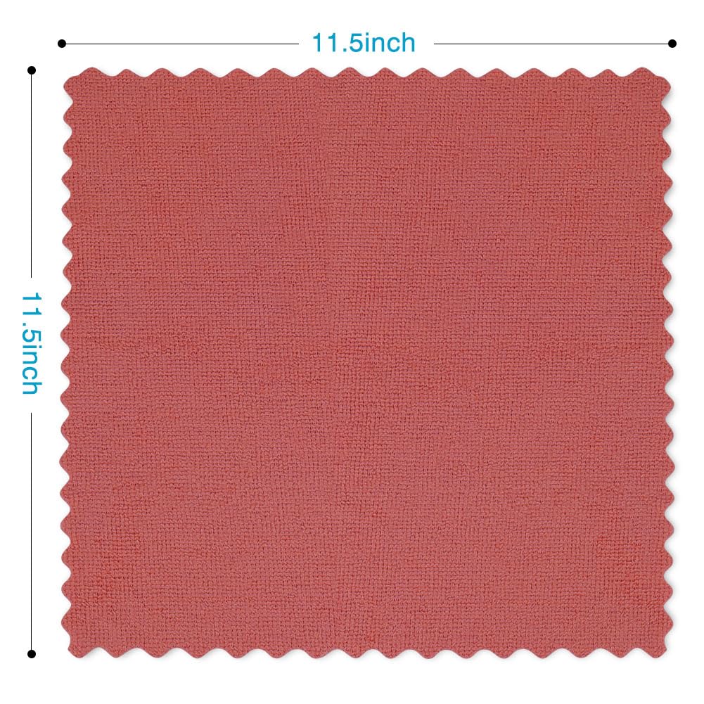 Orighty Cleaning Cloths Bulk, 150 Pack Shop Rags Reusable, Multi-Purpose Shop Towels for Cars, Microfiber Cleaning Rags for Automotive, Mechanic, Kitchen, Lint Free Towels 11.5’’ x 11.5’’, Red - Image 3