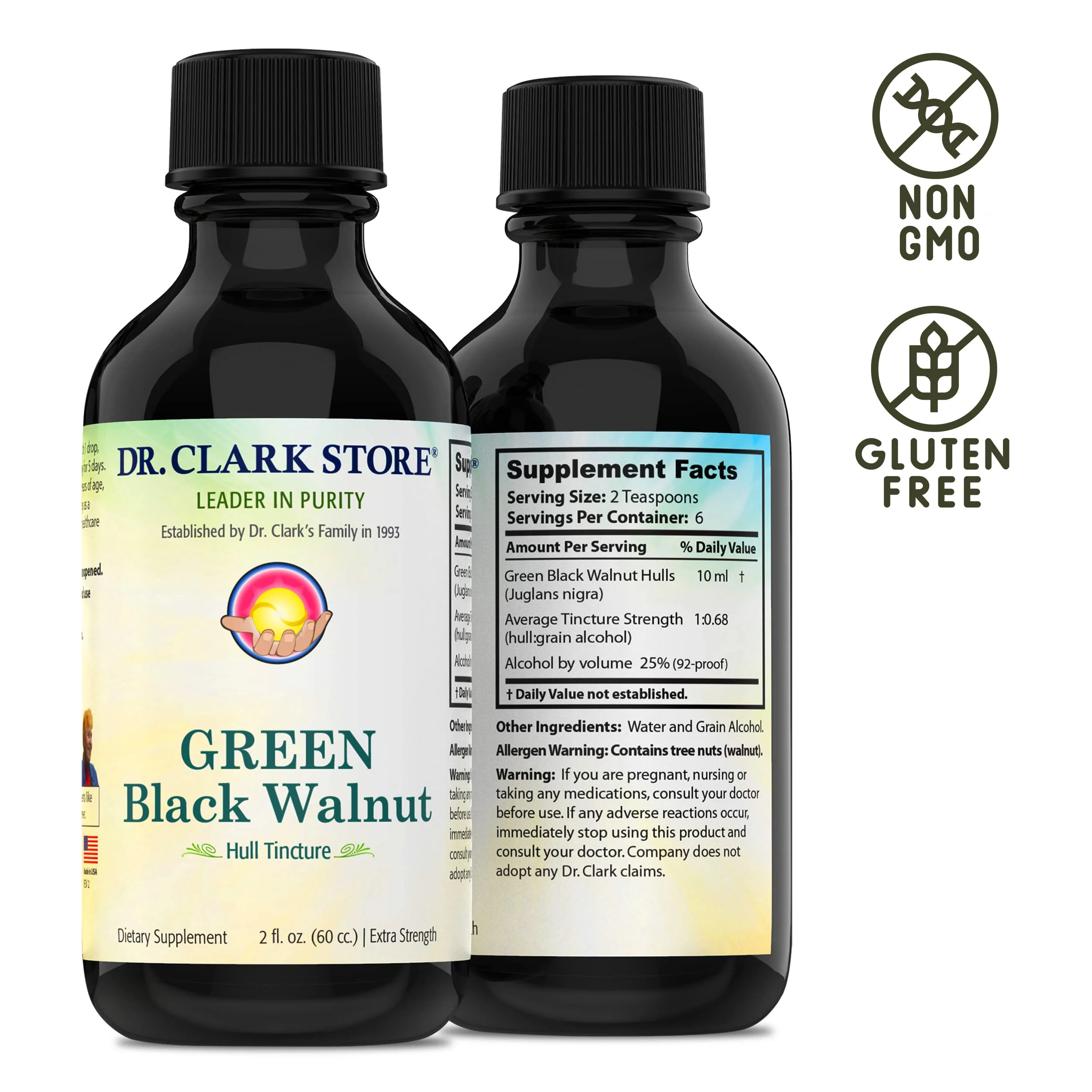 Original Green Black Walnut Hull Tincture (Extra Strength) by Dr. Hulda Clark (2 Fl Oz (Pack of 1)) - Image 6