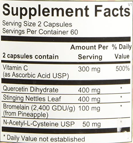 Ortho Molecular Product Natural D-Hist - 120 Capsules - Image 3