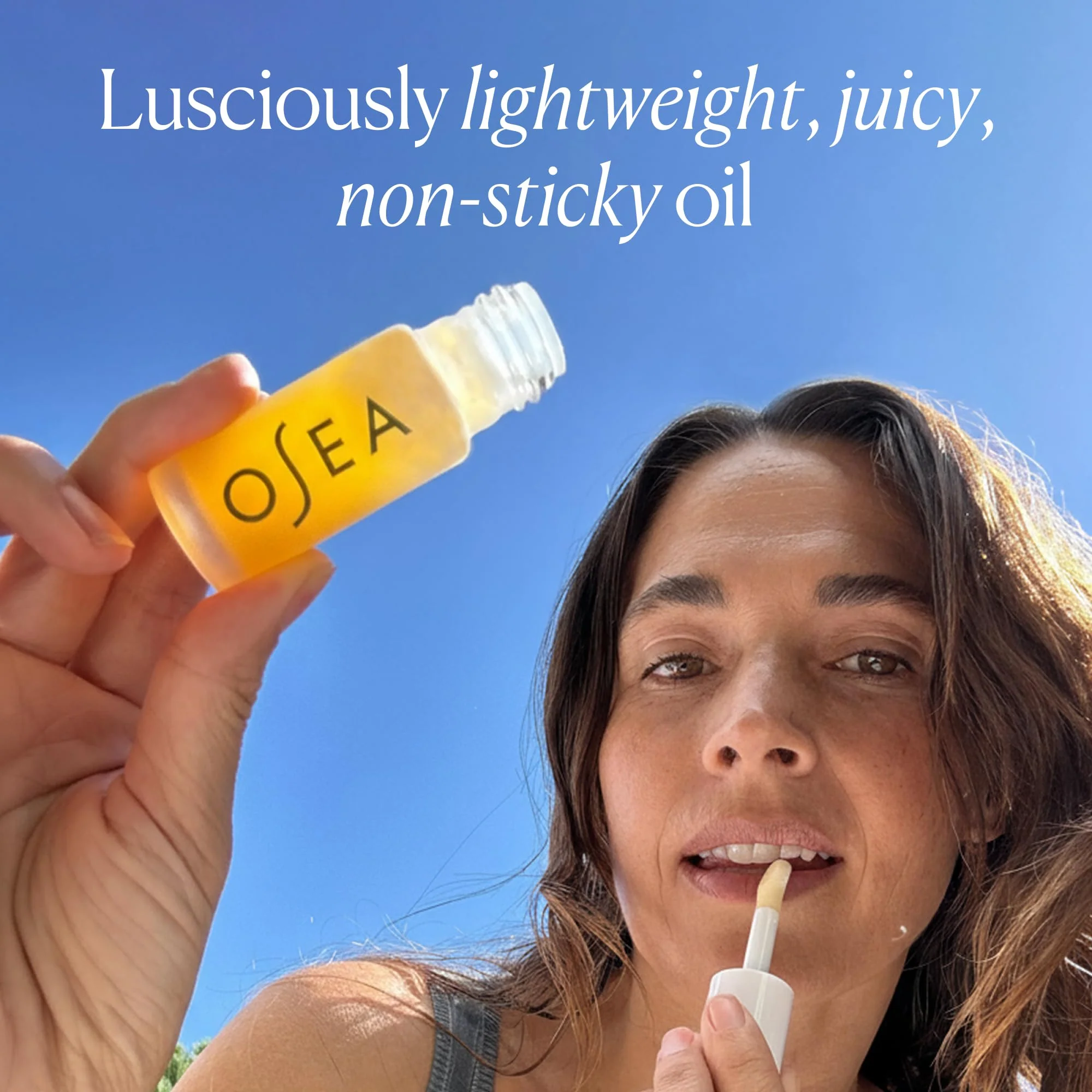 OSEA Hyaluronic Lip Oil Booster – Clean Beauty Lip Oil for Plump, Glossy, Hydrated Lips – Nourishing Seaweed & Meadowfoam Oil – Vegan, Non-Sticky, High-Shine Finish - Image 4