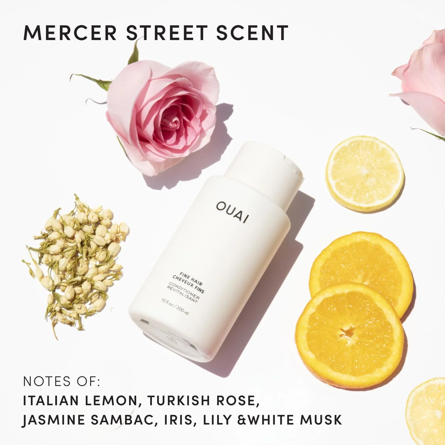 OUAI Fine Hair Conditioner Refill - Volumizing Conditioner Made with Keratin, Biotin and Chia Seed Oil - Adds Softness, Bounce and Volume - Free from Parabens, Sulfates, and Phthalates - 946ml - Image 2