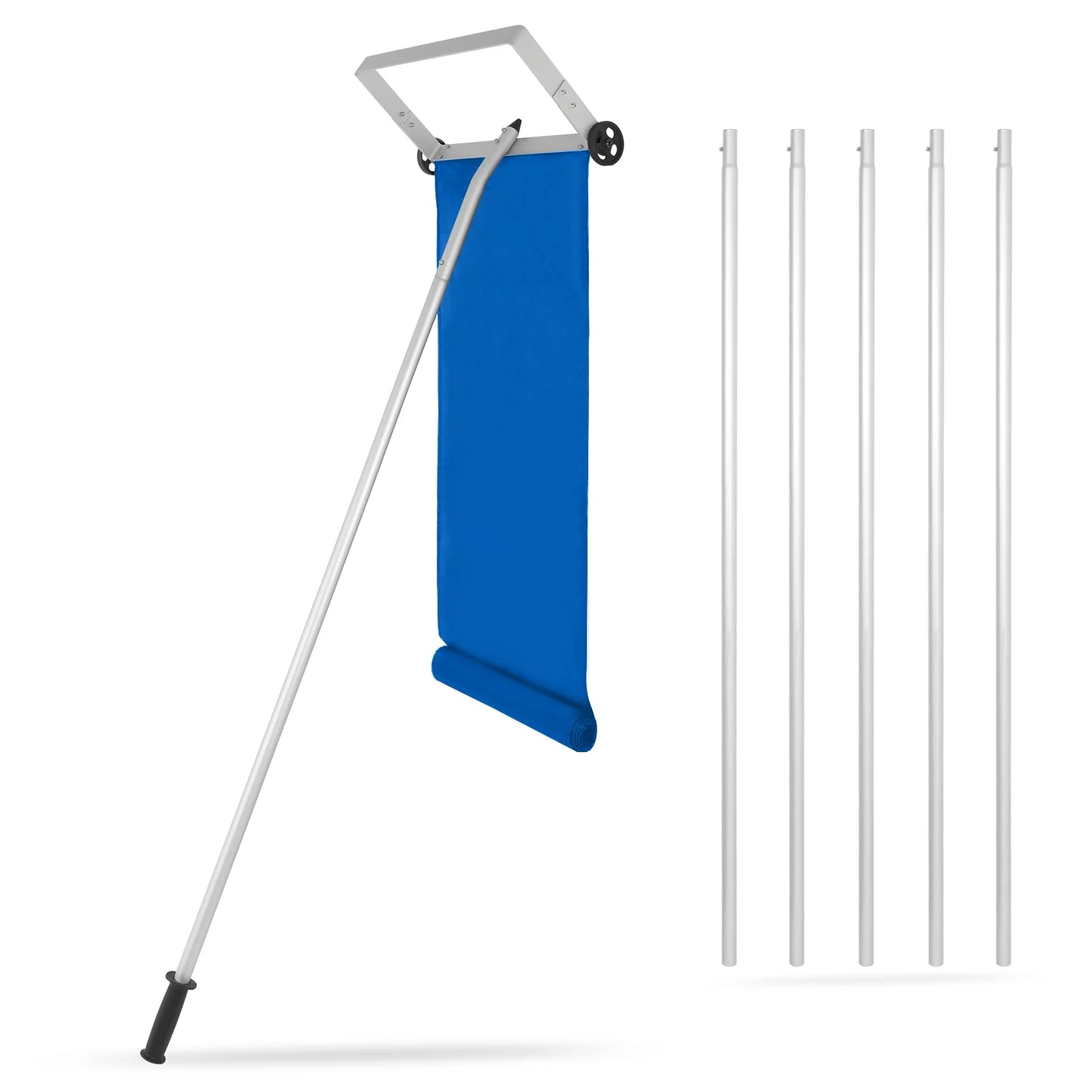 OUTPRIZE Snow Roof Rake, 6-30FT Aluminum Detachable Snow Rake for House Roof with Wheels and Oxford Slide - Image 6