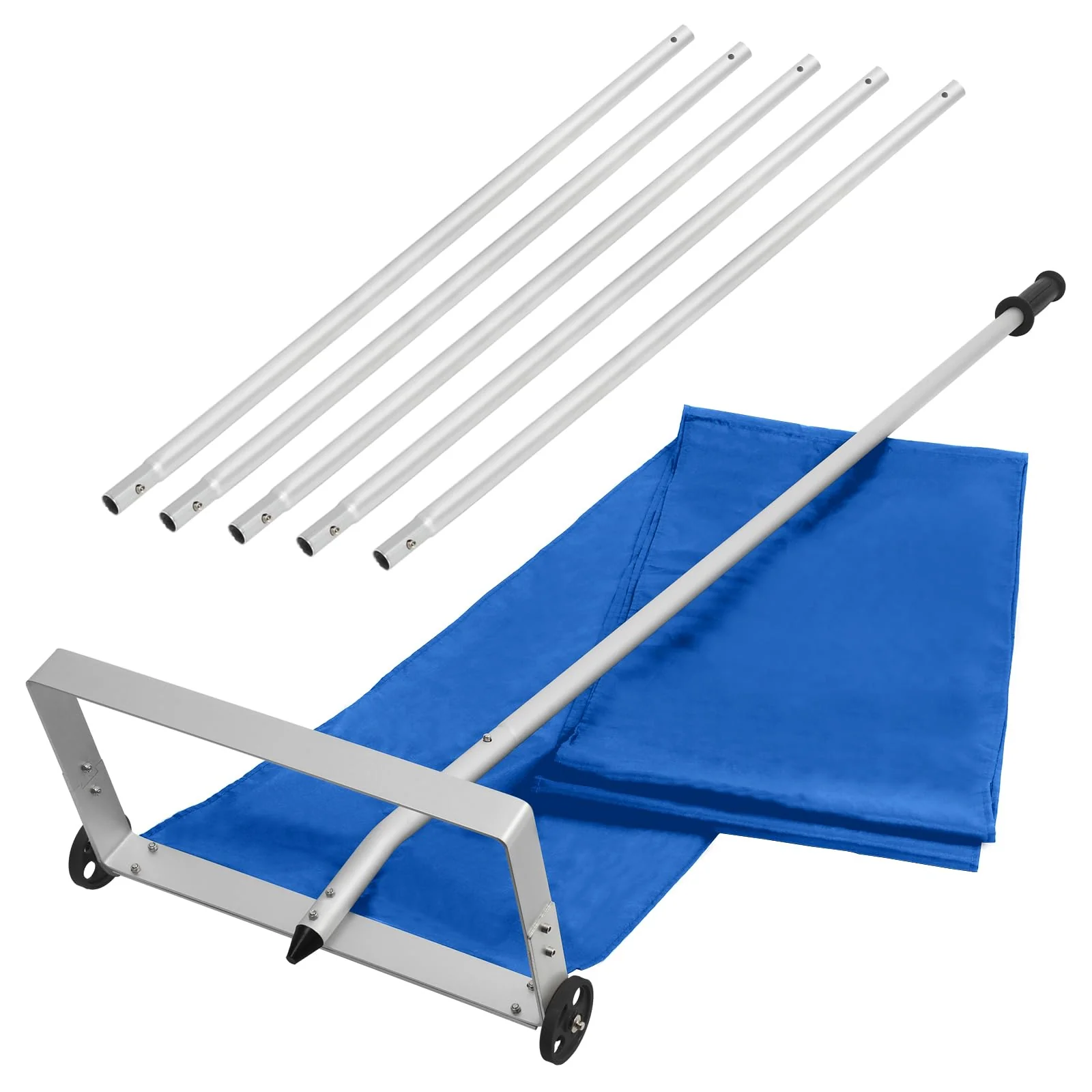 OUTPRIZE Snow Roof Rake, 6-30FT Aluminum Detachable Snow Rake for House Roof with Wheels and Oxford Slide - Image 7