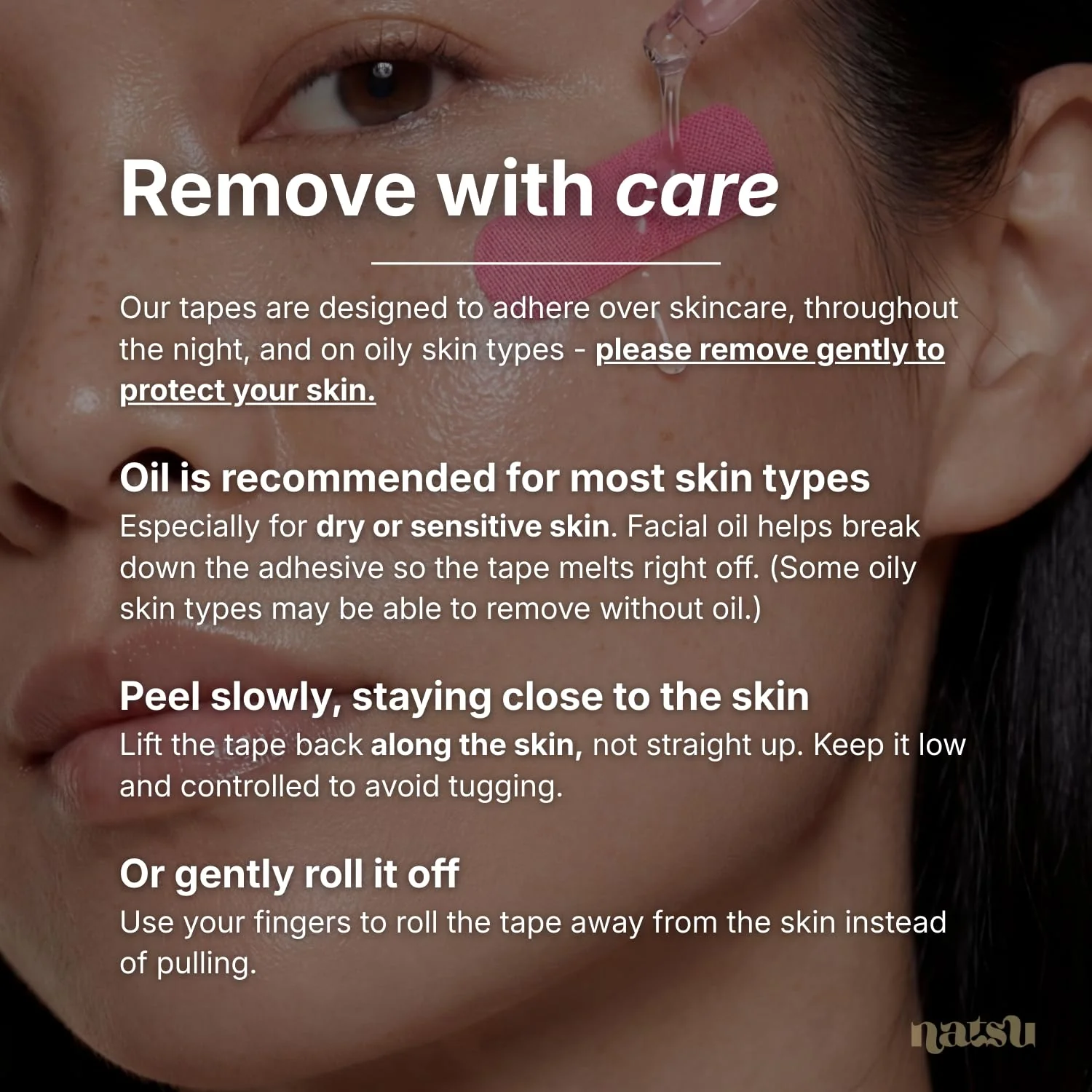 Overnight Anti Wrinkle Patches for Women - Japanese Face Tape for Forehead, Smile Lines - Pre-Cut Kinesiology Face Tape in 2 Sizes - Hypoallergenic, Skin Safe, Latex-Free - 1 Month Supply - Image 3