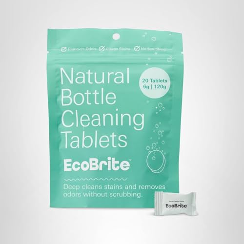 Owala EcoBrite Powerful Cleaning Tablets, Cleans Bottles, Coffee Cups, Pots, Pans, Camping Gear, Pet Bowls, and Much More - 20 pack (Individually Wrapped) Made From Naturally Sourced ingredients - Image 2