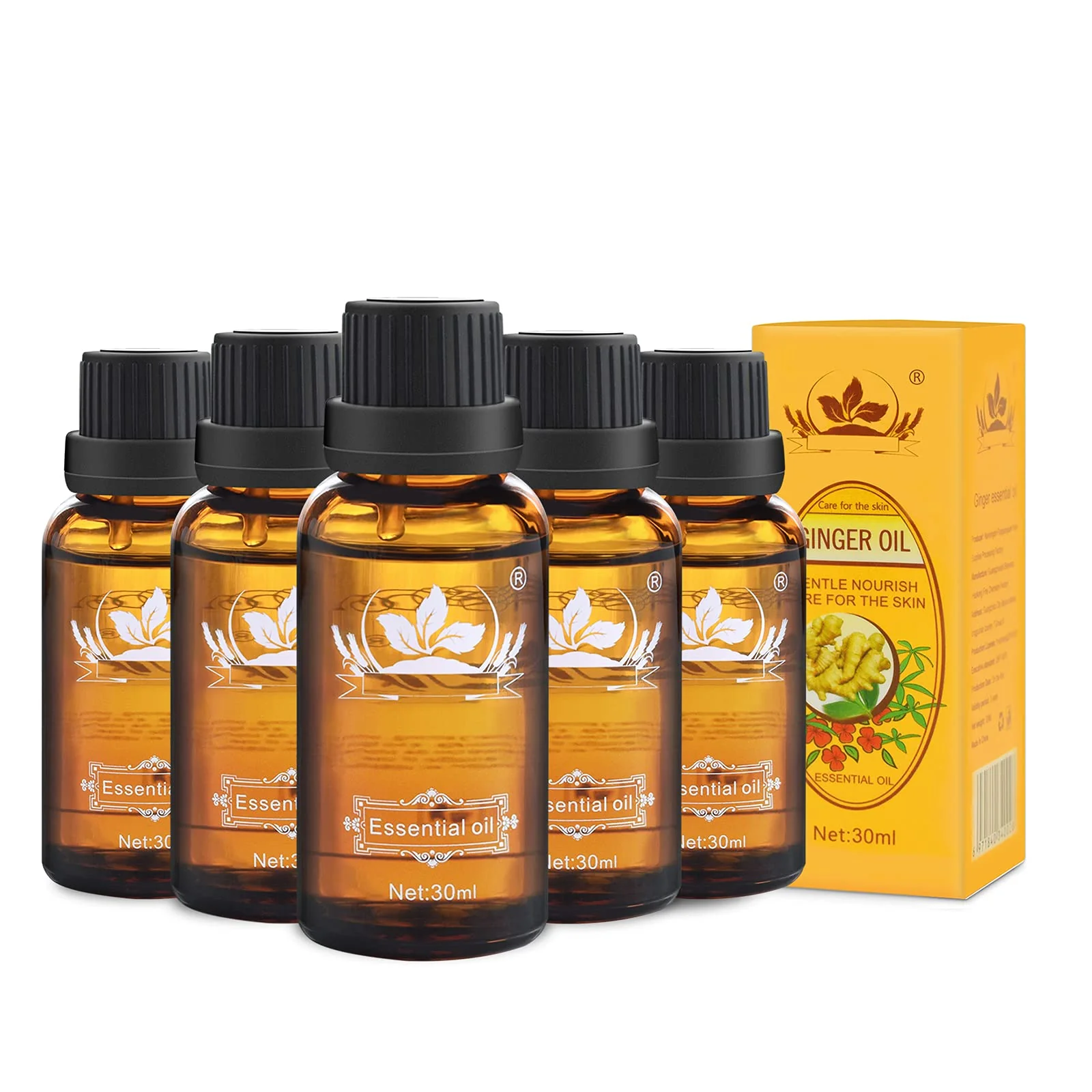Ownest 5 Pack Ginger Massage Oil