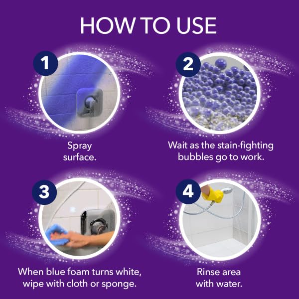 OxiClean Foam-Tastic Fresh Scent Bathroom Cleaner Twin Pack 2-19 oz. Aerosol Cans - Image 3
