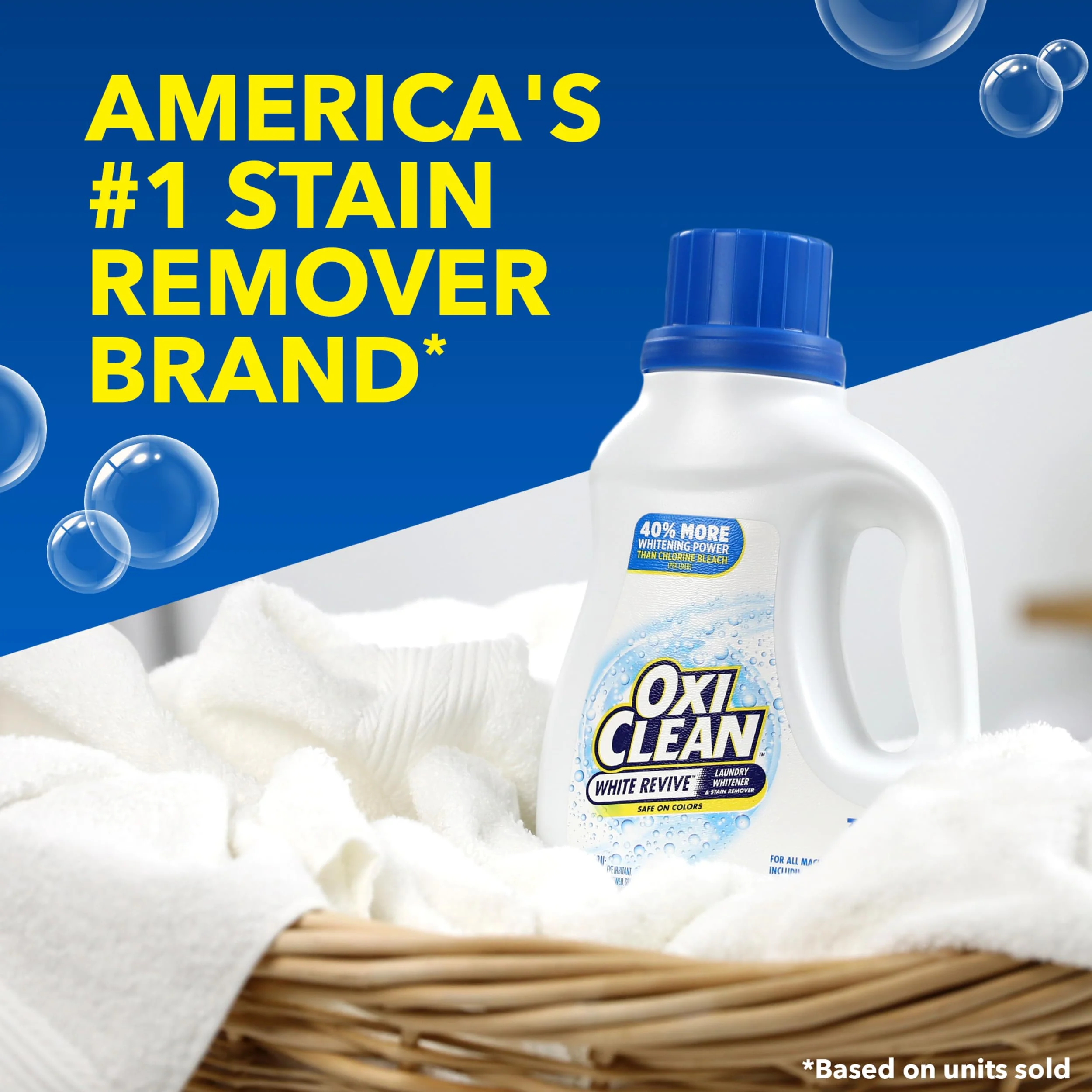 OxiClean White Revive Laundry Whitener and Stain Remover Liquid, 50 fl oz - Image 8