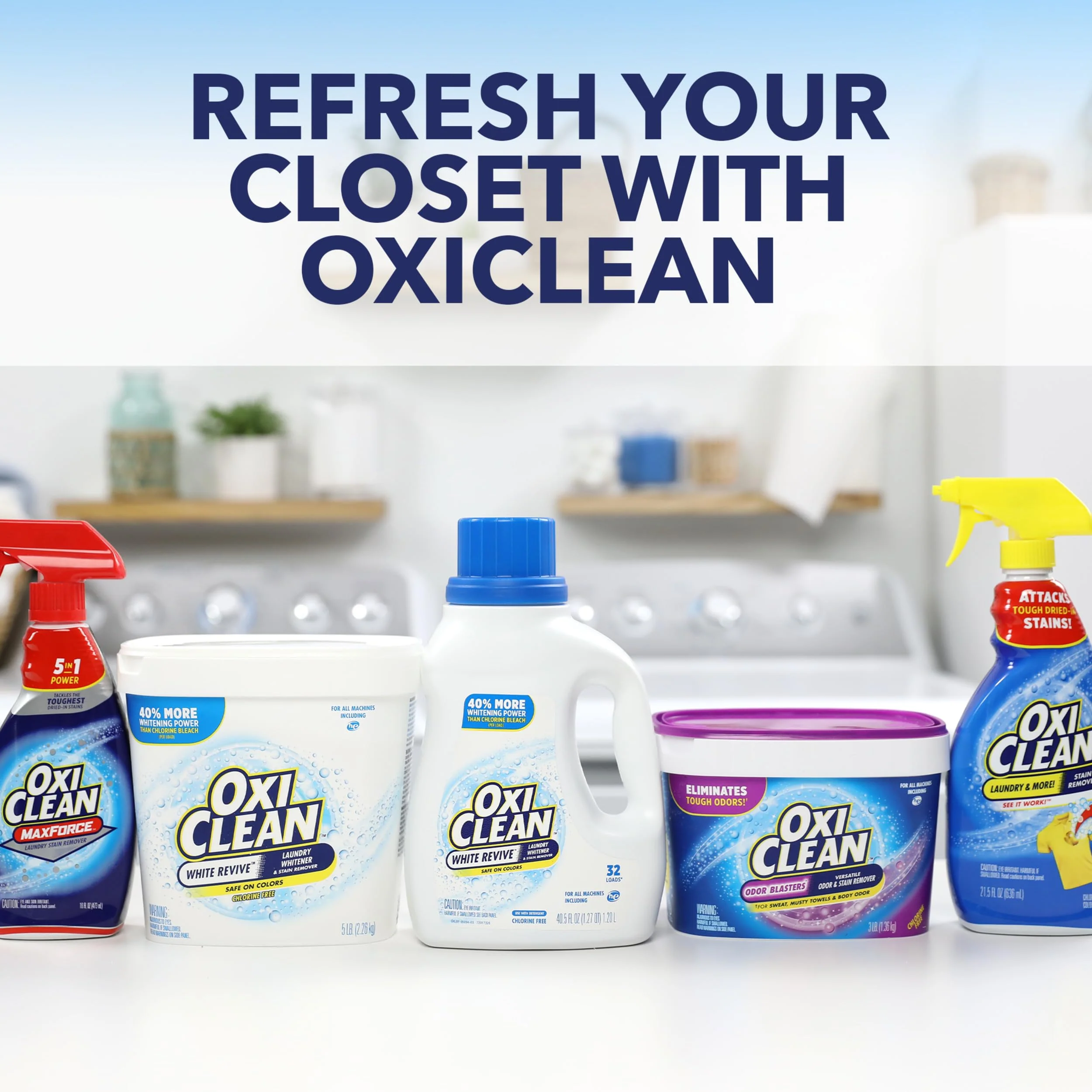 OxiClean White Revive Laundry Whitener and Stain Remover Liquid, 50 fl oz - Image 9