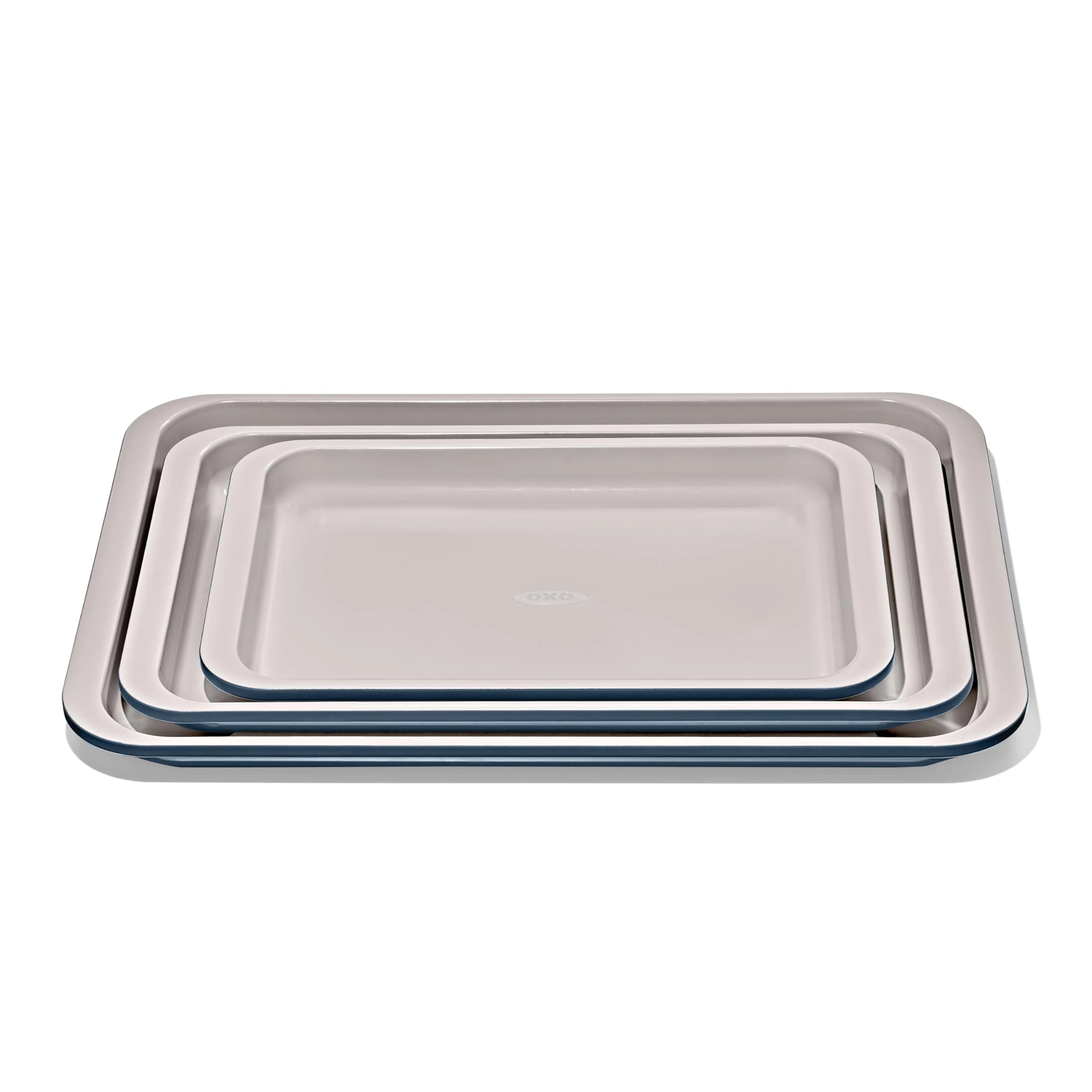 OXO Good Grips Non-Stick Pro Ceramic Coated Metal Bakeware 3-Piece Sheet Pan Set – Storm Blue