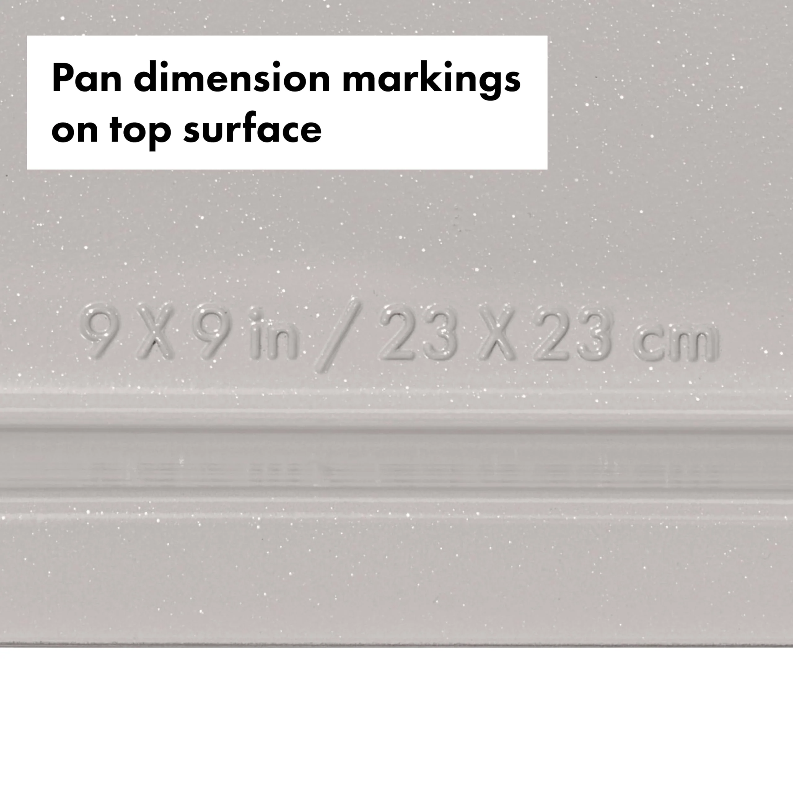 OXO Good Grips Non-Stick Pro Ceramic Coated Metal Bakeware 9” Square Cake Pan – Storm Blue - Image 3