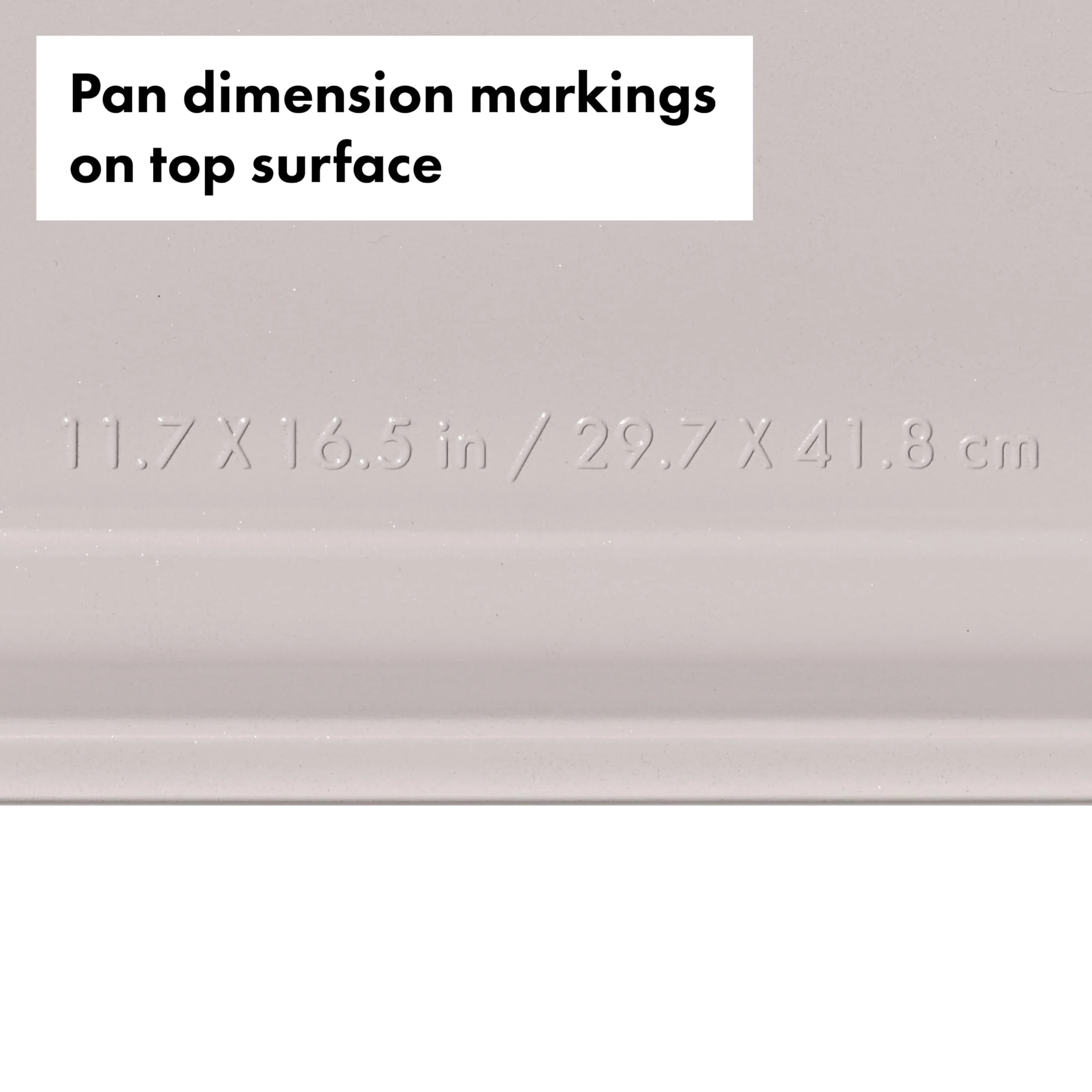 OXO Good Grips Non-Stick Pro Ceramic Coated Metal Bakeware Half Sheet Pan – Biscuit - Image 3