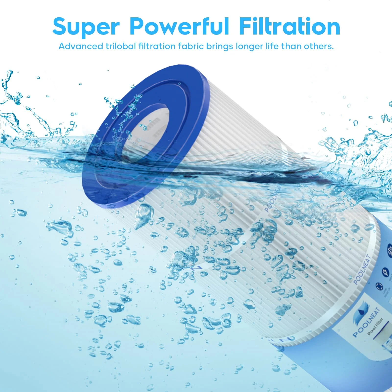 PA106-PAK4 Pool Filter Replacement for Hayward C4030,C4020,C4025,Unicel C-7488,PA106,FC-1226,CX880XRE,C4020,Ultral-A1,FC-6430,106Sq. ft,4Packs - Image 4