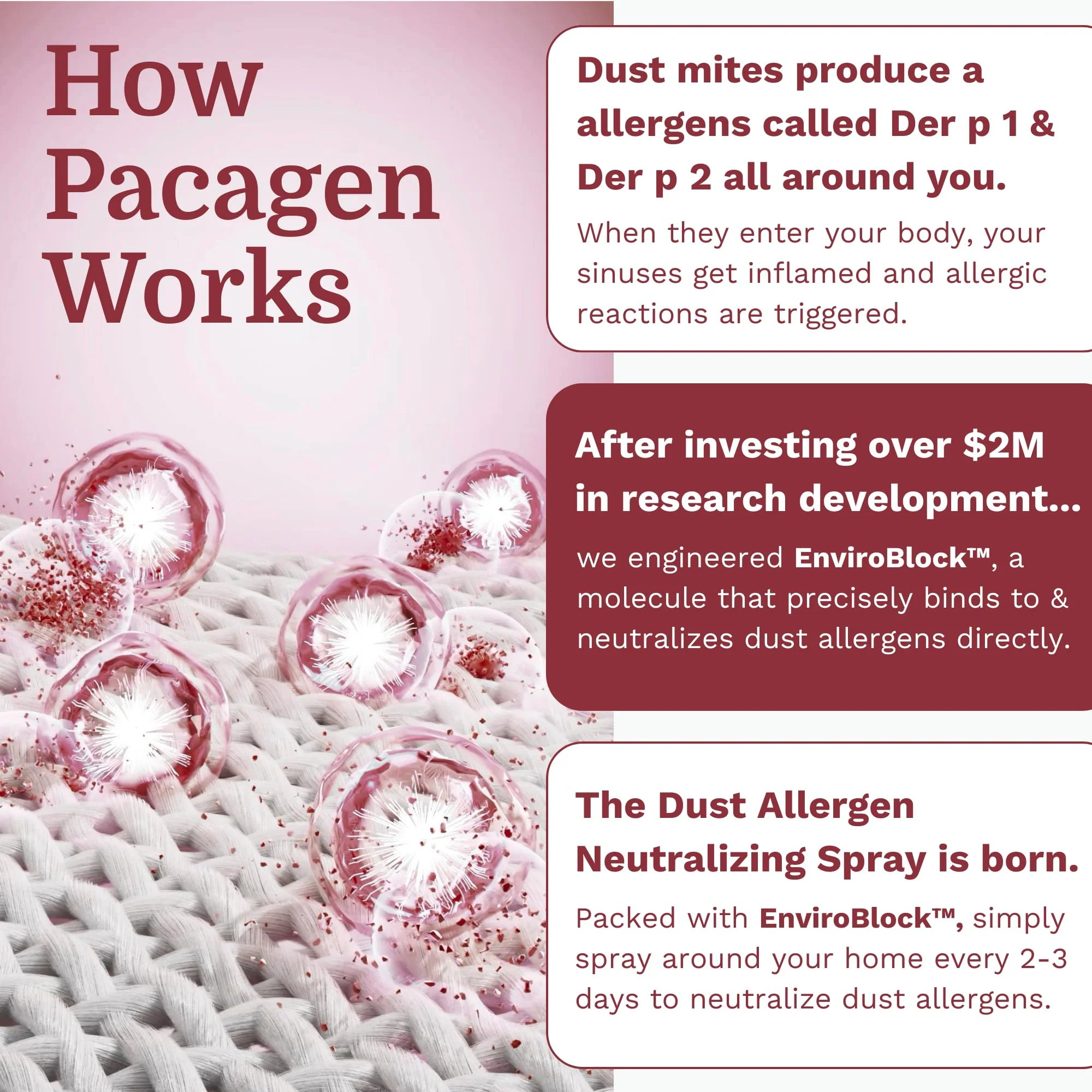 Pacagen Dust Allergen Neutralizing Spray for Humans - Perfect for Home Use, Immediate Results, Easy to Use, and Pet Friendly - A Few Sprays Away from A Clear Day - Image 5