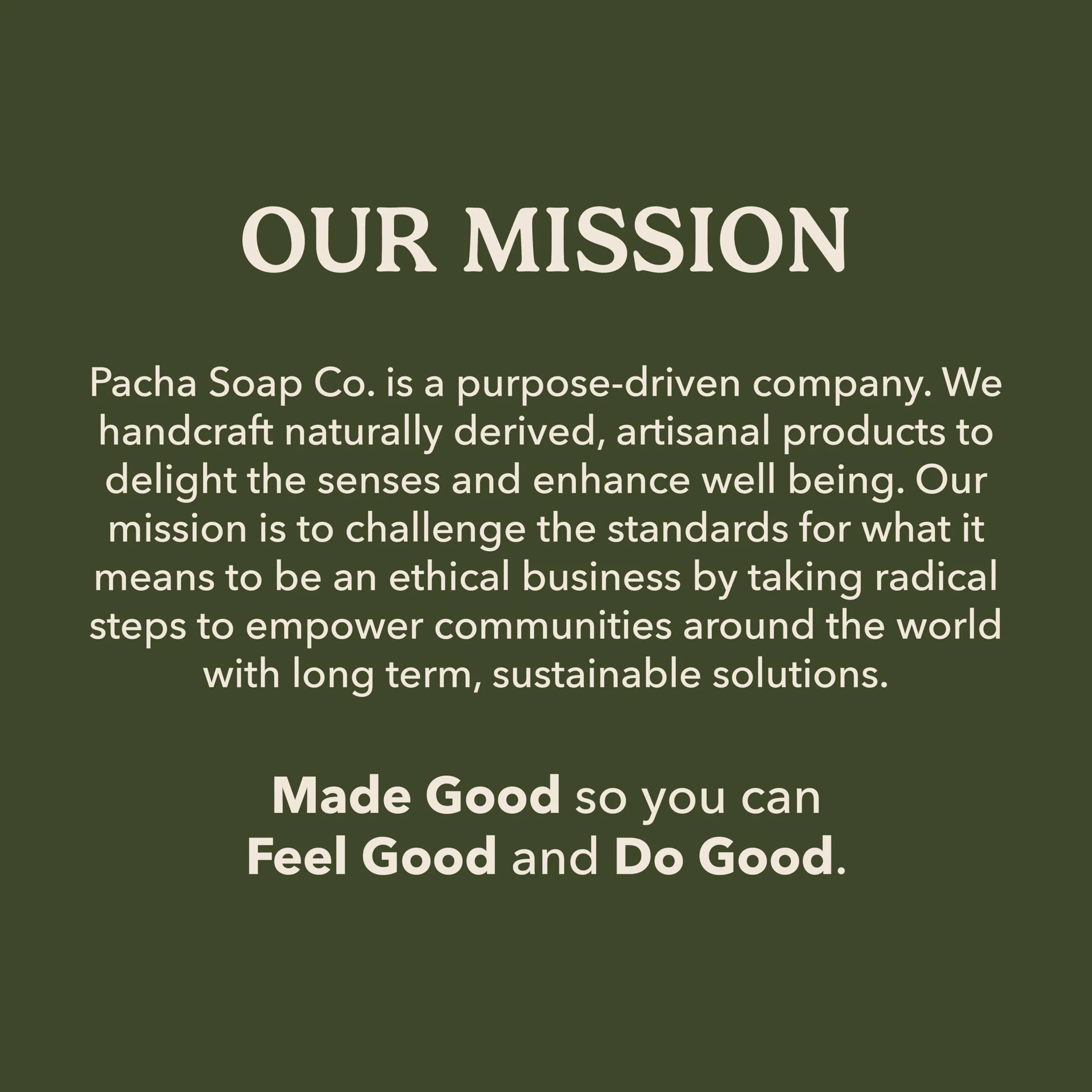 Pacha Soap Co. Dirty Hippie Bar Soap - Patchouli, Nutmeg, & Clove Scented Exfoliating Oat Body and Face Cleanser Bar Soap, Hydrating & Moisturizing Total Body Wash, Handcrafted Made in the USA, 3-Pack - Image 2