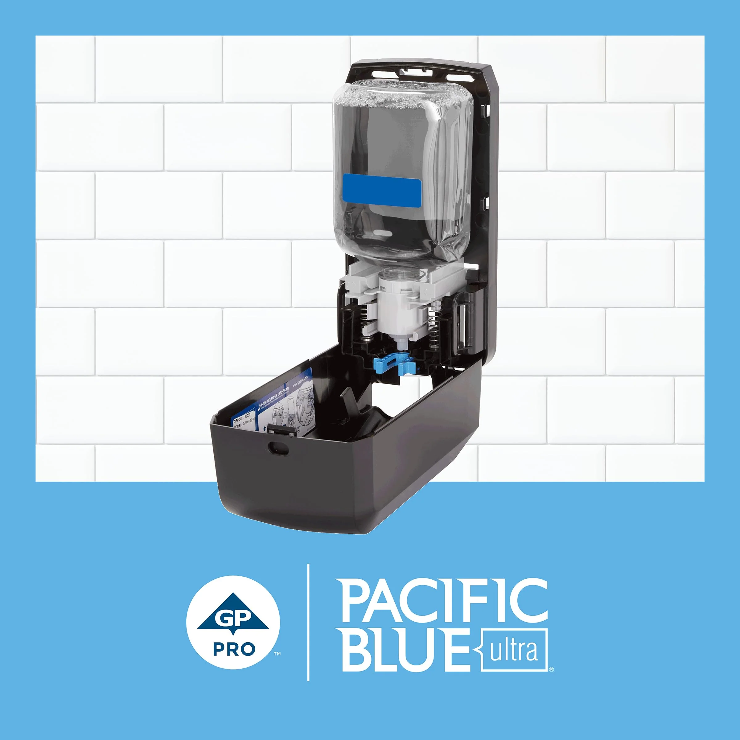 Pacific Blue Ultra Gentle Foam Hand Soap Refill (43716), Compatible Only With Pacific Blue Ultra Automated Touchless Dispenser, Dye and Fragrance Free, 40.5 FL OZ Per Refill, 3 Refills Per Case - Image 10