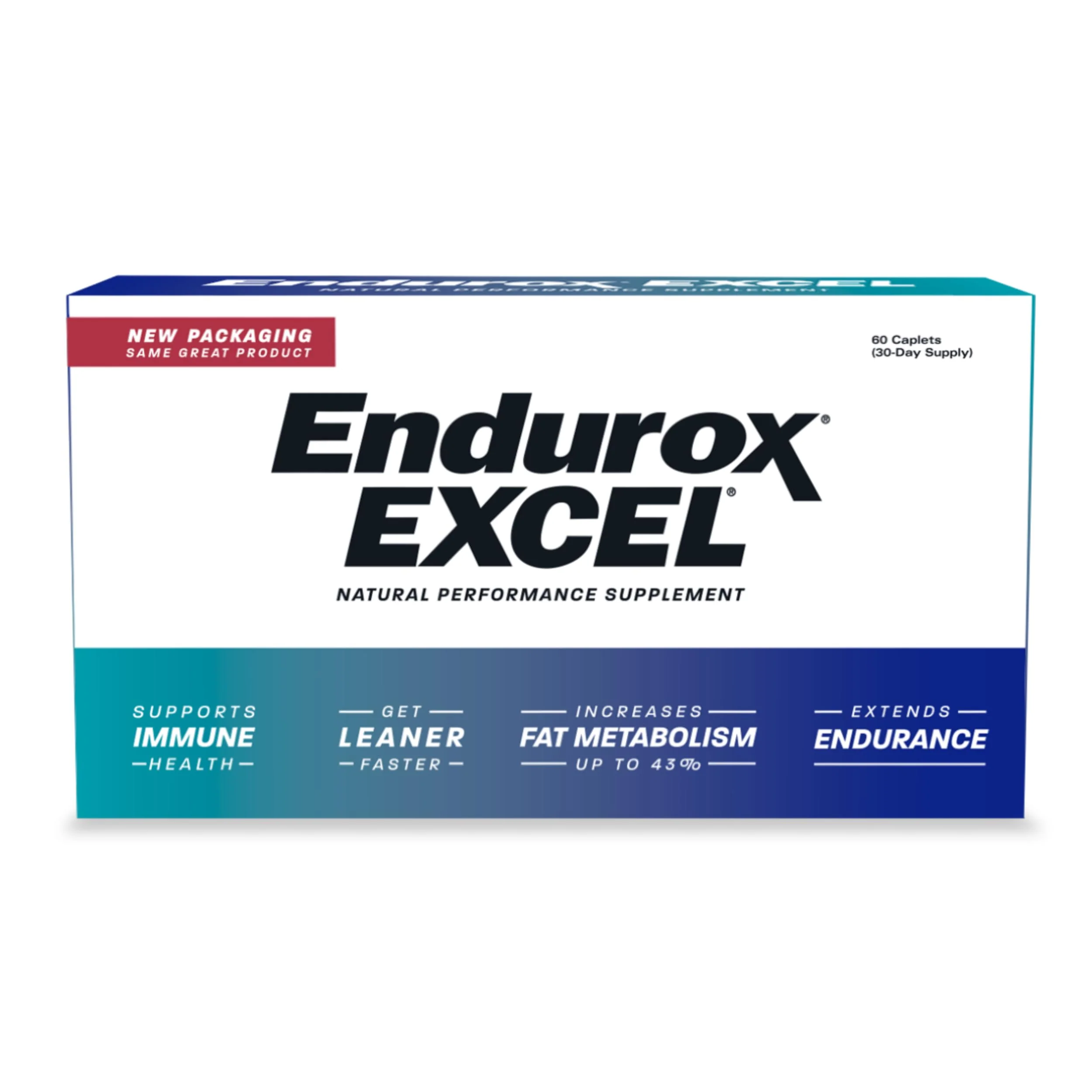 Pacific Health Endurox Excel Natural Performance Supplement, Increases Metabolism & Builds Endurance with Ciwujia (Ginseng) Root - 60 Caps
