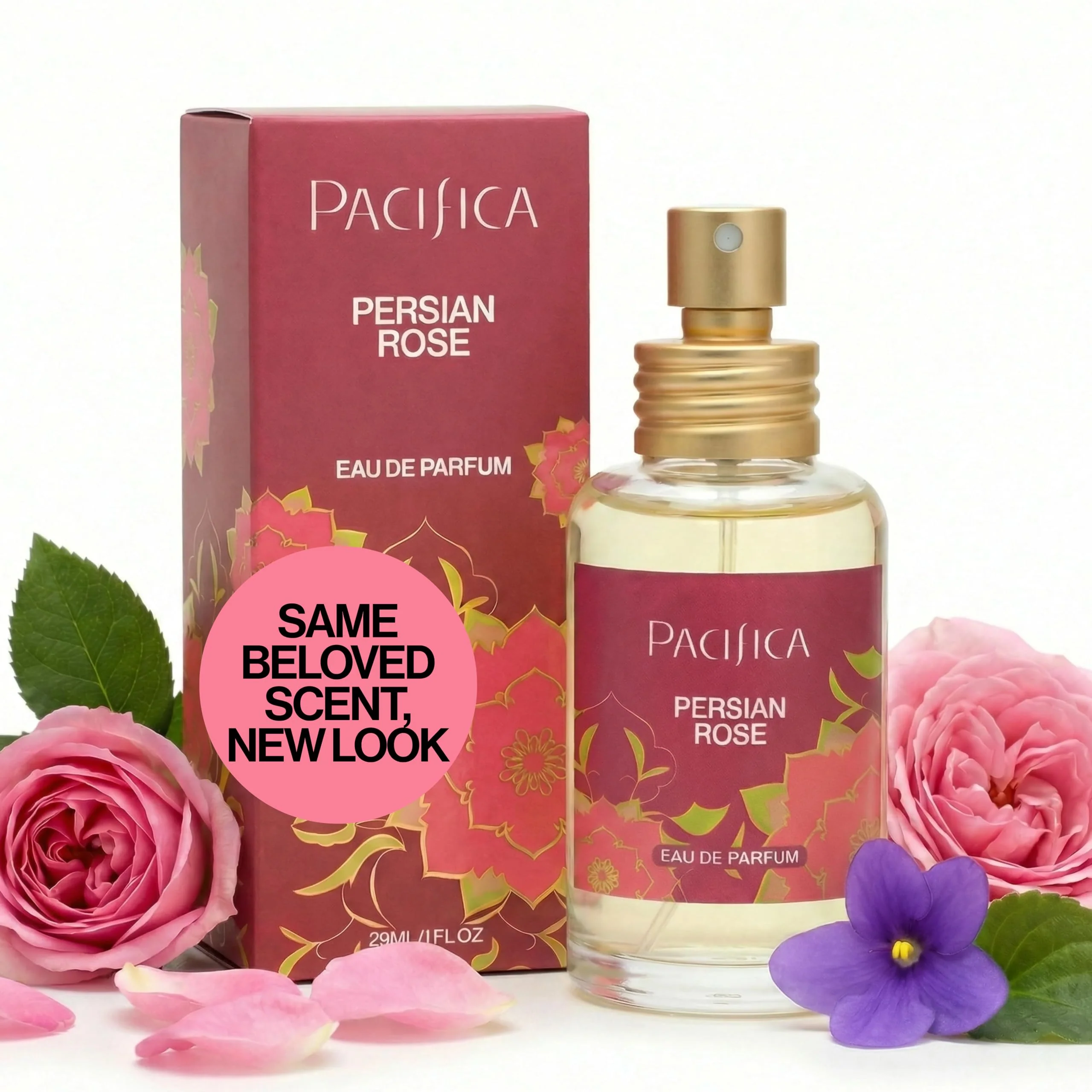 Pacifica Beauty, Persian Rose Clean Fragrance Spray Perfume, Made with Natural & Essential Oils, Fresh Rose Scent, Vegan + Cruelty Free, Phthalate-Free, Paraben-Free, Gifts for Her, 29 ml. 1 fl. oz - Image 2