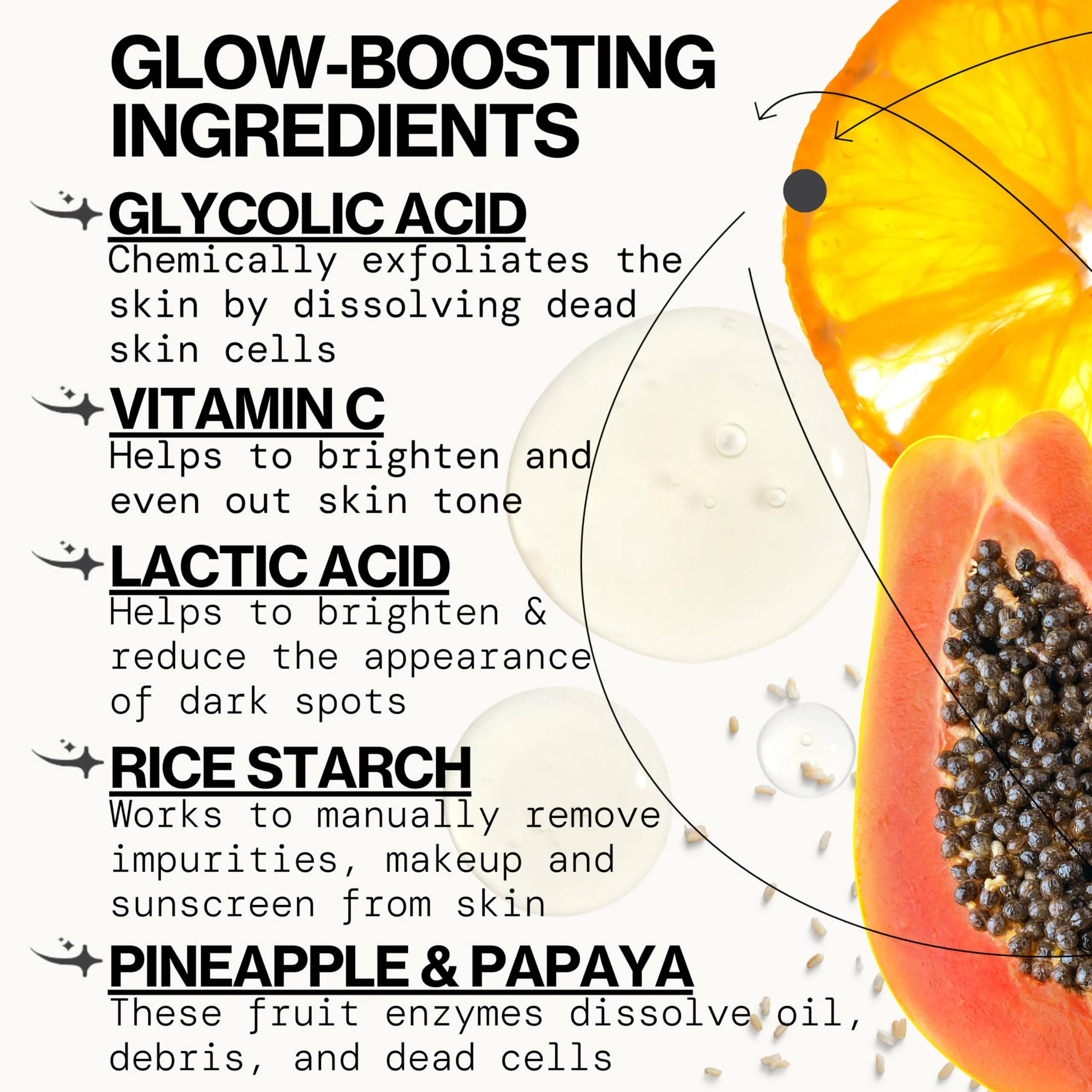 Pacifica Glow Baby Exfoliating Face Scrub, Brightening Enzyme Facial Cleanser w/ Vitamin C & Glycolic Acid for Radiant Smooth Skin, Unclogs Pores & Removes Dead Skin, Microbead-Free Vegan (4 fl oz) - Image 12