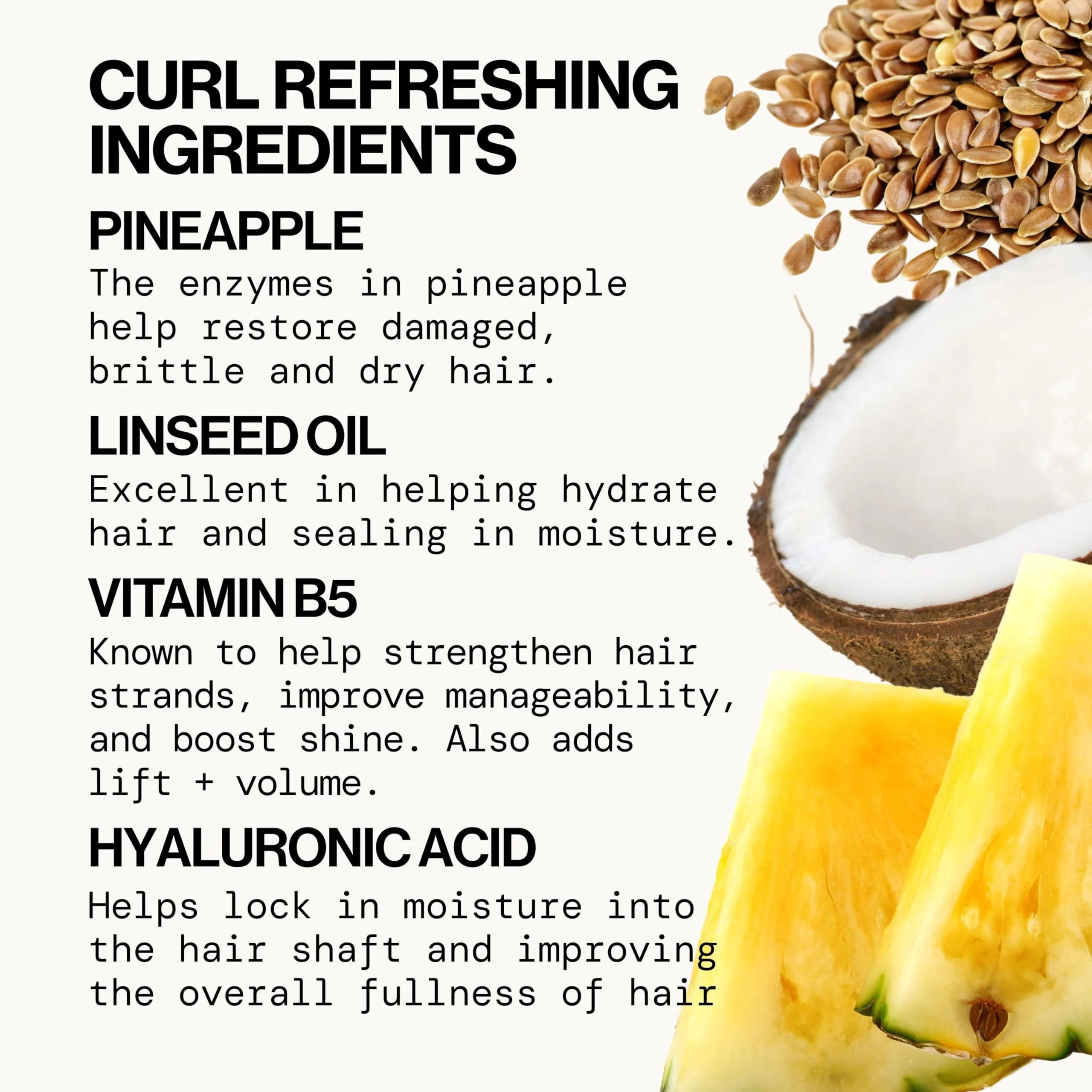 Pacifica Pineapple Swirl Curl Defining Cream – Bounce, Frizz Control & Curl Enhancer Styling Cream for Curly Hair & Wavy Hair – Coconut Oil & Hyaluronic Acid For No-Crunch Hold – Cruelty-Free – 4-oz - Image 7