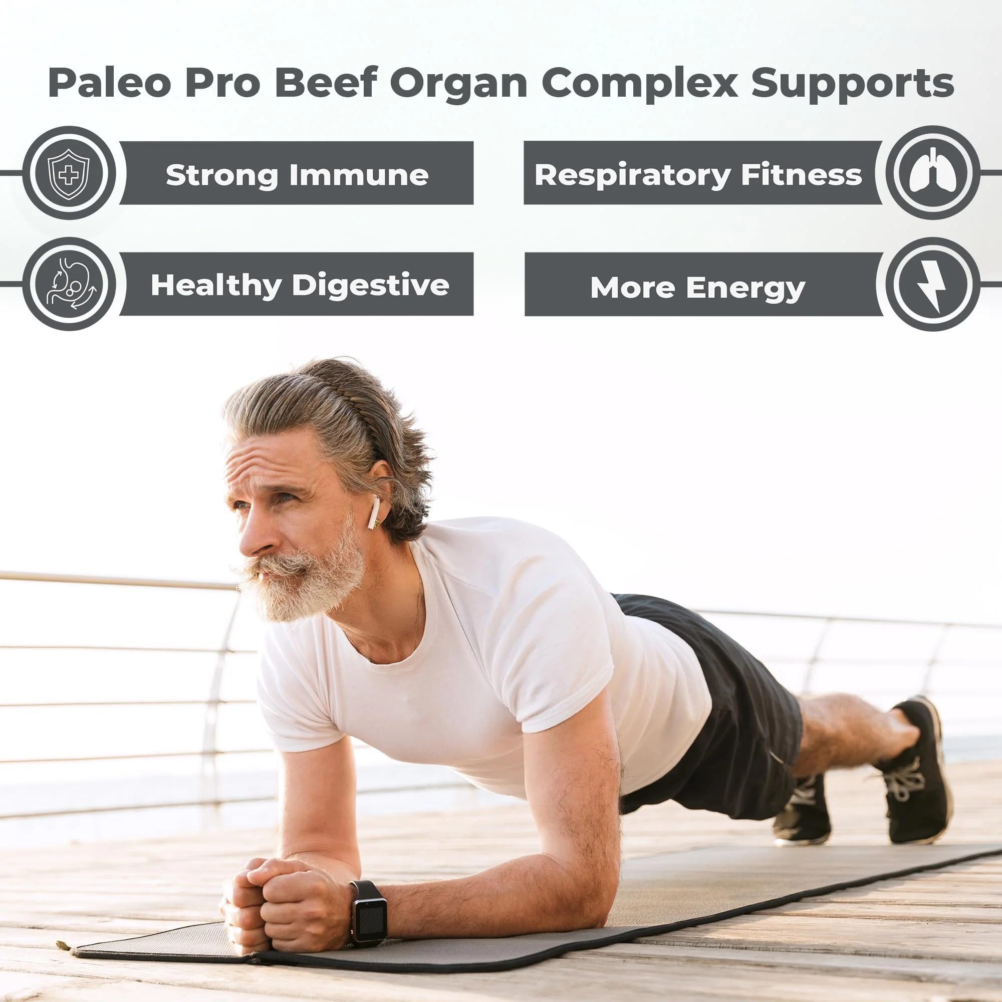 Paleo Pro O.G. Blend Premium Beef Organs Capsules, Kidney, Heart, Liver, Spleen and Pancreas from Grass Fed & Pastured Cows, Dietary Supplement, No GMO, 180 Capsules (Beef Organ Complex) - Image 7