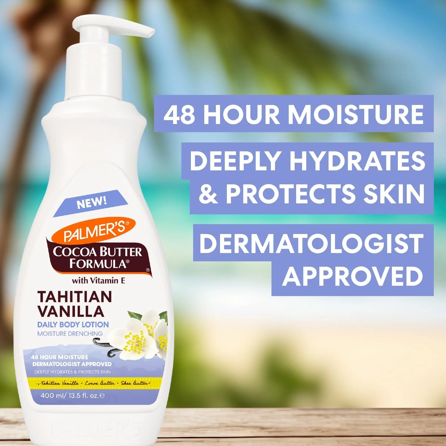 Palmer's Cocoa Butter Formula Glow & Hydrate Bundle, Tahitian Vanilla Body Lotion (13.5 Oz) + Body Oil (6.5 Fl Oz), Moisture Drenching Body Care, Nourishes & Softens for Radiant, Glowing Skin - Image 8