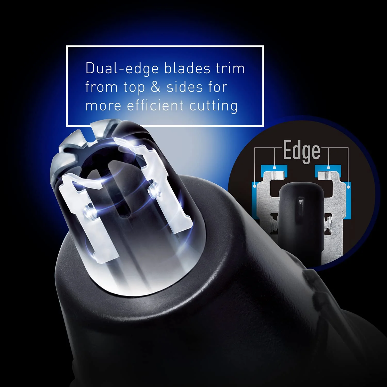 Panasonic ER430K Nose, Ear and Facial Hair Trimmer Wet/Dry with Vacuum Cleaning System - Image 4