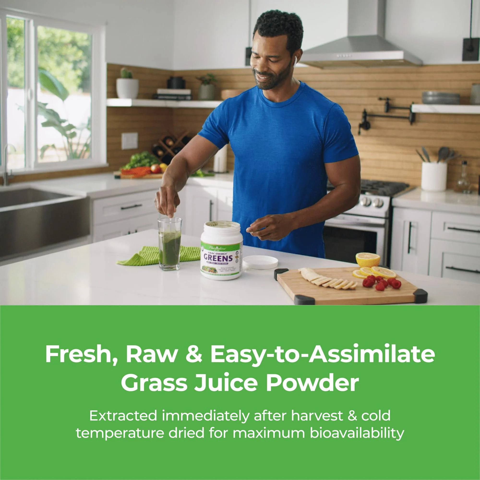 Paradise Herbs, ORAC Energy Greens Powder, Antioxidant Power of 24 Servings of Fruits & Vegetables in 1 Scoop, 120 Servings - Image 5