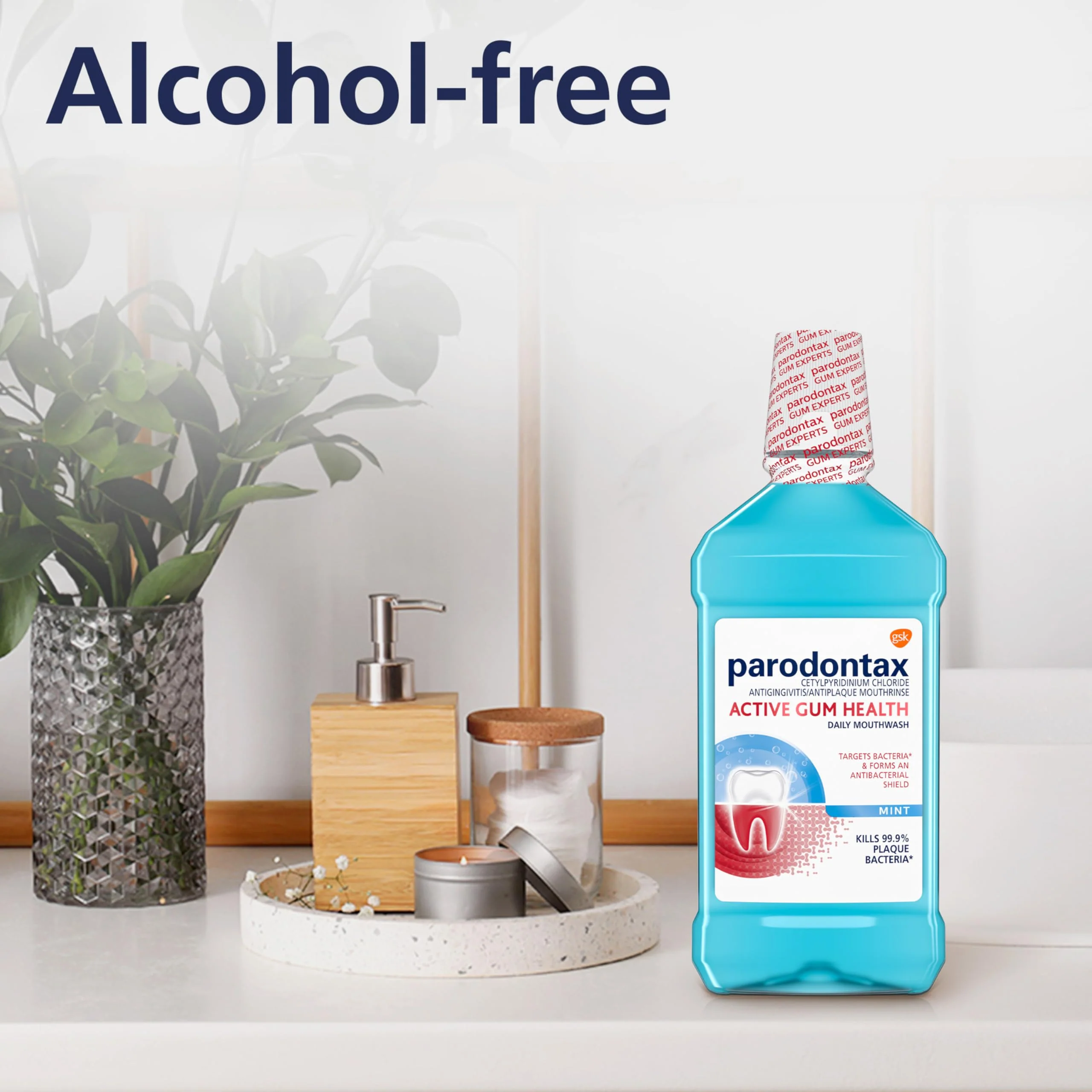 Parodontax Active Gum Health Mouthwash, Antiplaque and Antigingivitis Mouthwash, Mint, 16.9 Fl Oz - Image 4