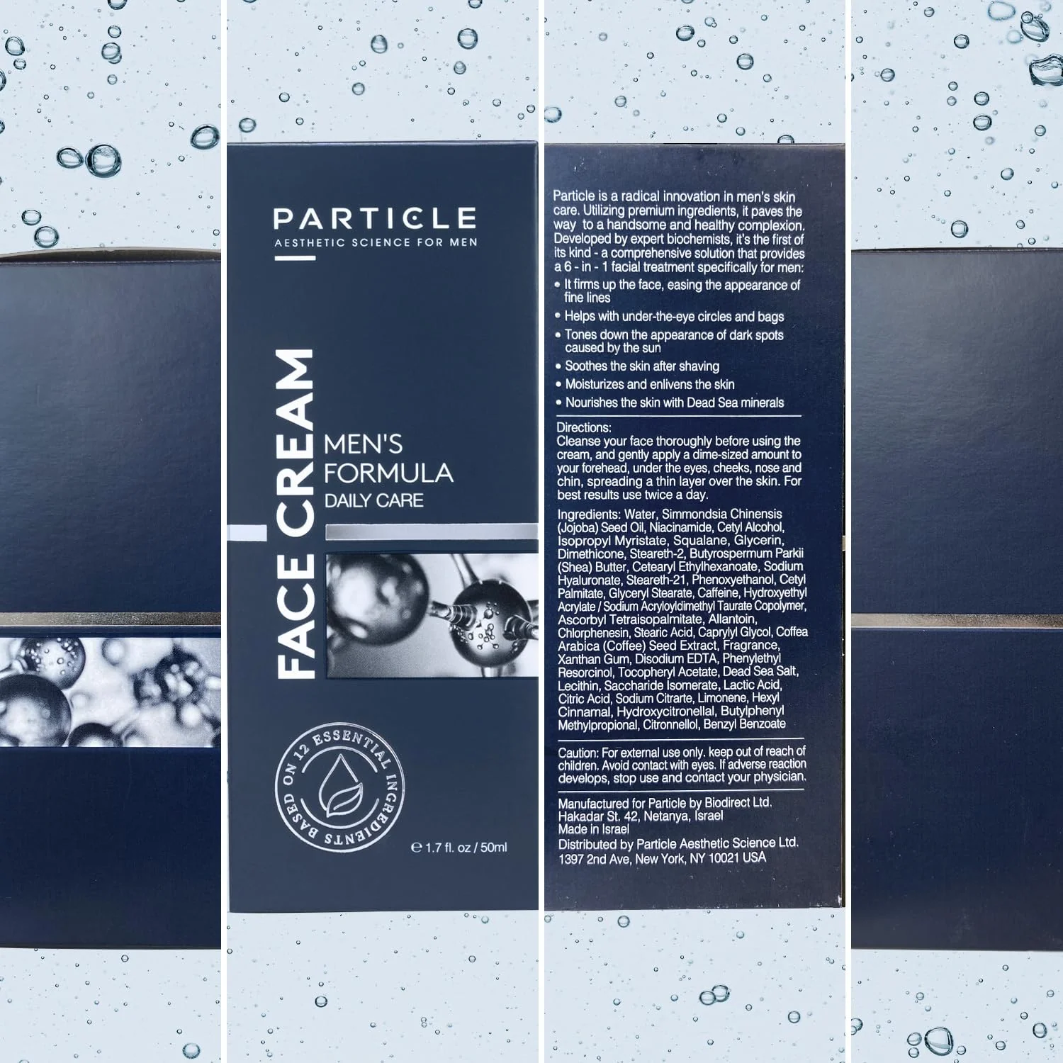 Particle 6-in-1 Face Cream for Men, Men’s Daily Hydrating Moisturizer with Vitamin C, Jojoba Oil, Vitamin E & Hyaluronic Acid, Skin Care Routine, Healthy Skin Support, Pack of 2, 1.7 FL OZ - Image 9
