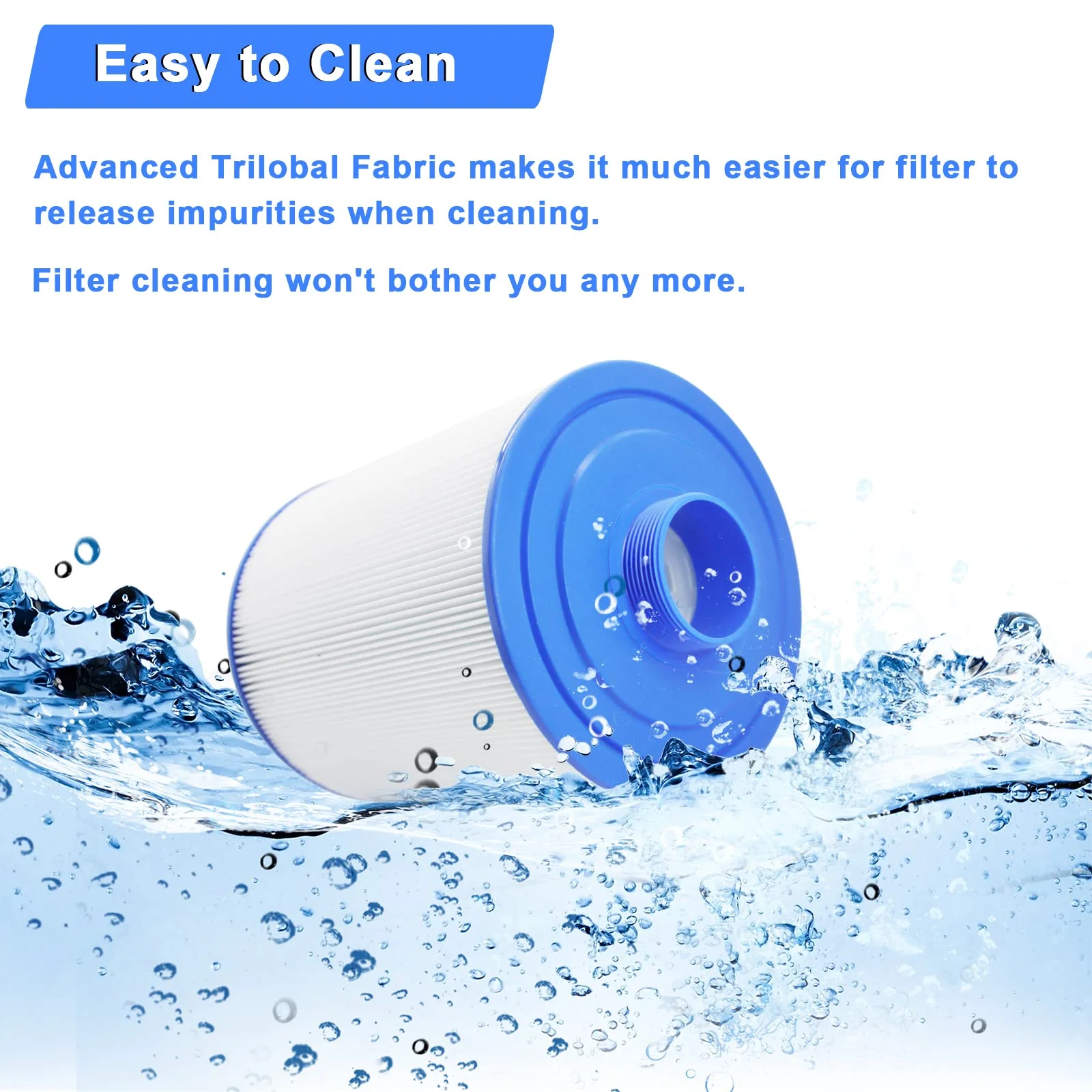 PAS50SV-F2M Hot Tub Spa Filter Cartridge, Compatible with Unicel 6CH-502, Filbur FC-0311, Master Deluxe M60506, Magnum AR50, Baleen AK-90161, Excel Filters XLS-604 Artesian Spas Filter, 2 Pack - Image 4