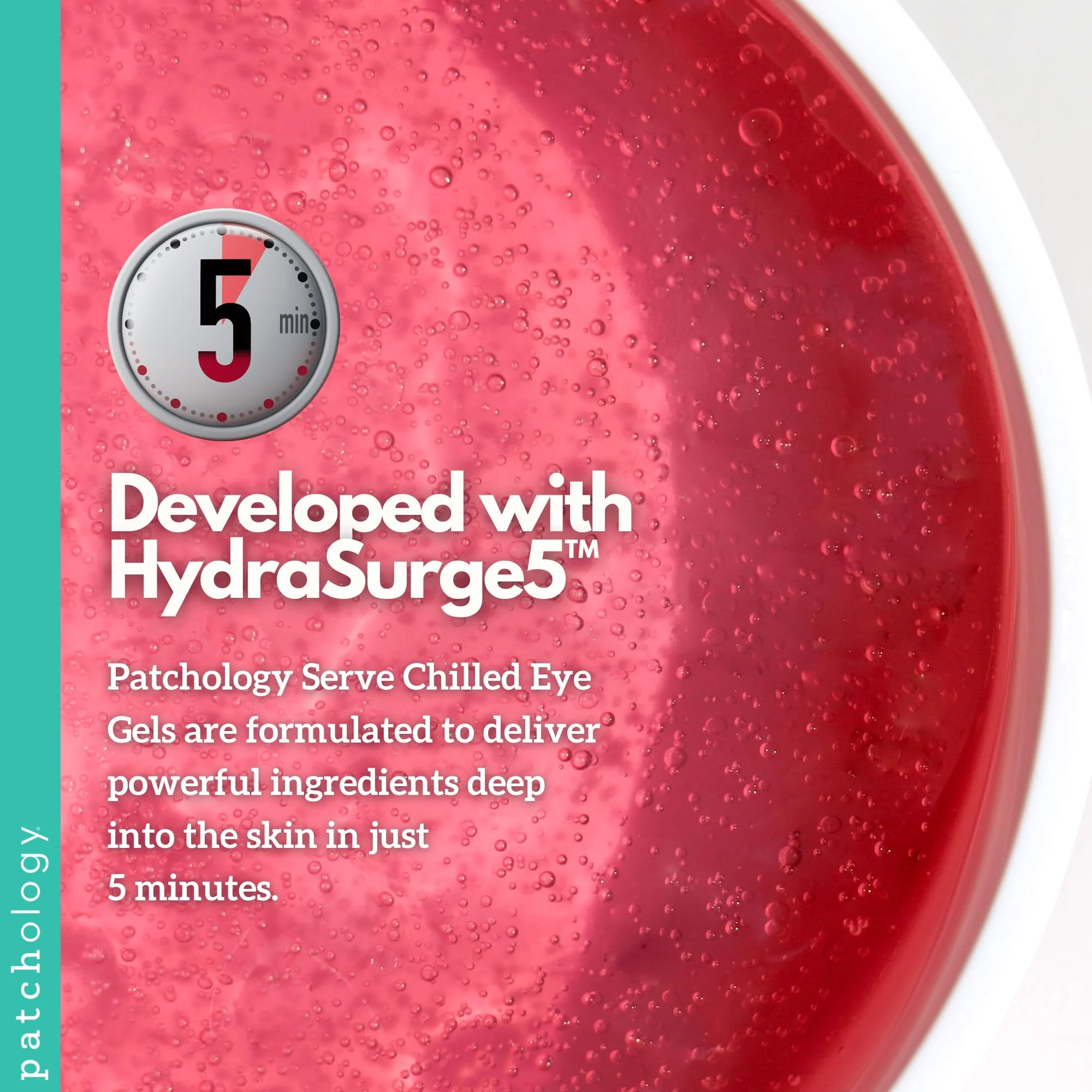 Patchology Serve Chilled Rosé Eye Gels - Eye Patches for Puffy eyes & Dark Circles, Gel Eye Patches, Under Eye Mask w/Hyaluronic Acid, Eye Treatment Products & Mini Beauty Products (15 Pairs/Jar) - Image 2