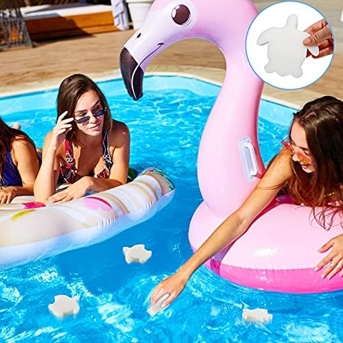 Patelai 40 Pcs Hot Tub Sponge Spa Cleaning Sponges for Hot Tub Oil Absorbing Cleaning Scum for Spa, Bathtub and Swimming Pool to Soak up Oils Bathtub Accessories(Sea Turtle Style) - Image 2