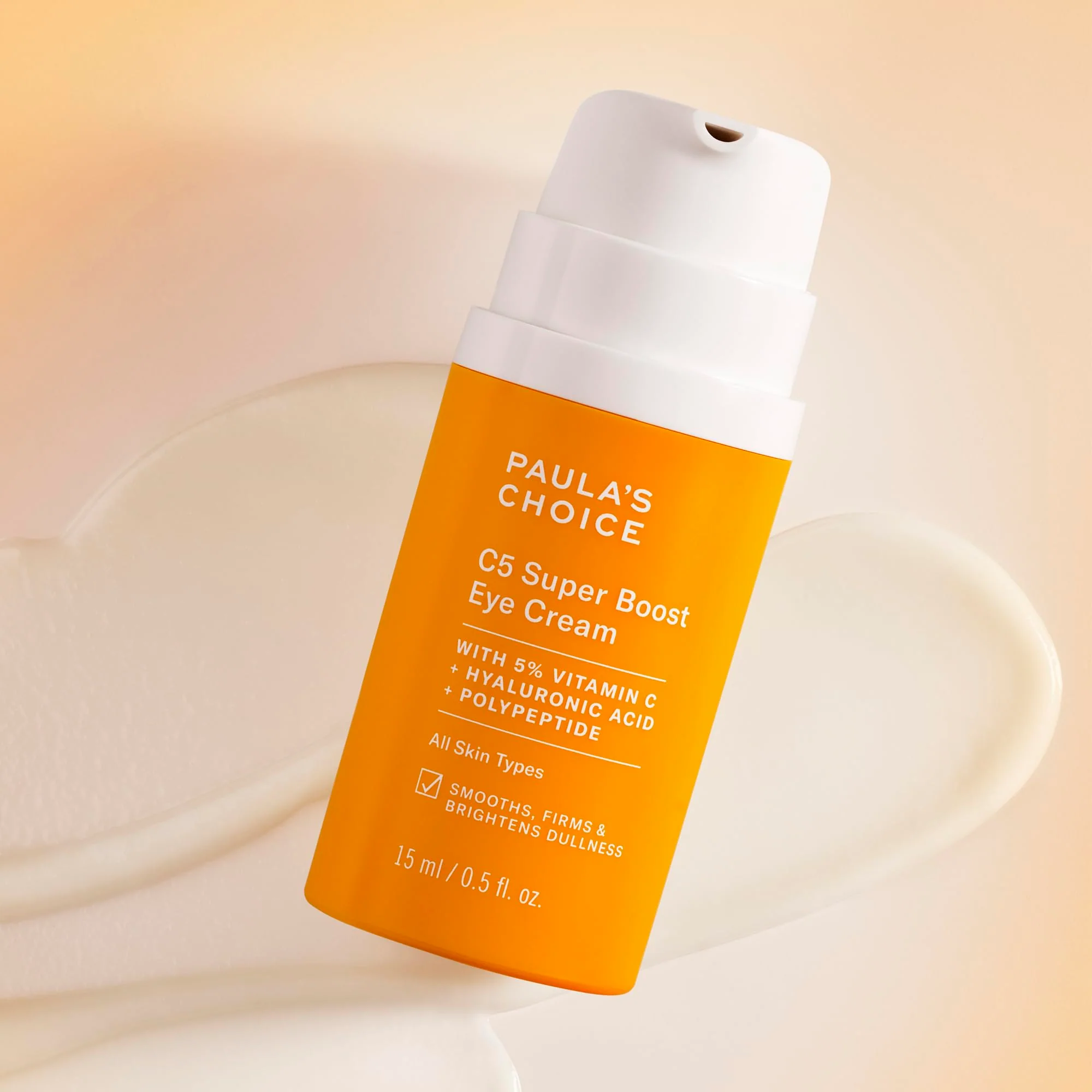 Paula's Choice C5 Super Boost Eye Cream for Dark Circles, Puffy Eyes, Fine Lines & Crow’s Feet, Eye Repair Cream with 5% Vitamin C, Hyaluronic Acid & Peptides, Fragrance Free, 0.5 fl oz - Image 4