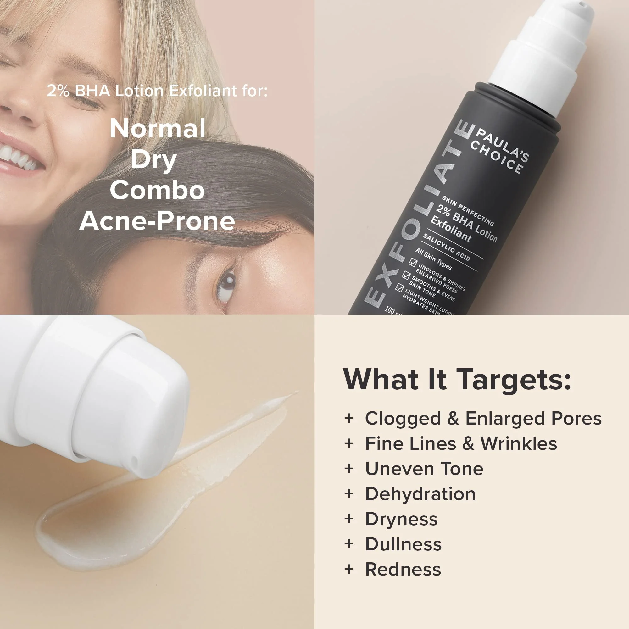 Paula's Choice SKIN PERFECTING 2% BHA Exfoliant Lotion, Salicylic Acid Exfoliant-Facial Exfoliator for Enlarged Pores, Wrinkles & Fine Lines, Suitable for Blackhead-Prone Skin, Fragrance-Free, 3.3 Oz. - Image 4