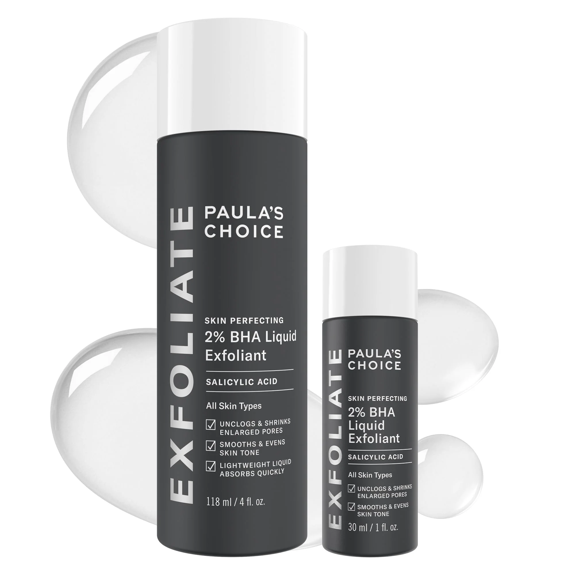 Paula's Choice SKIN PERFECTING 2% BHA Liquid Exfoliant with Salicylic Acid, Facial Polish for Pores, Wrinkles & Fine Lines, Suitable for Blackhead-Prone Skin, Fragrance-Free (5 Fl Oz (Pack of 2)) - Image 2