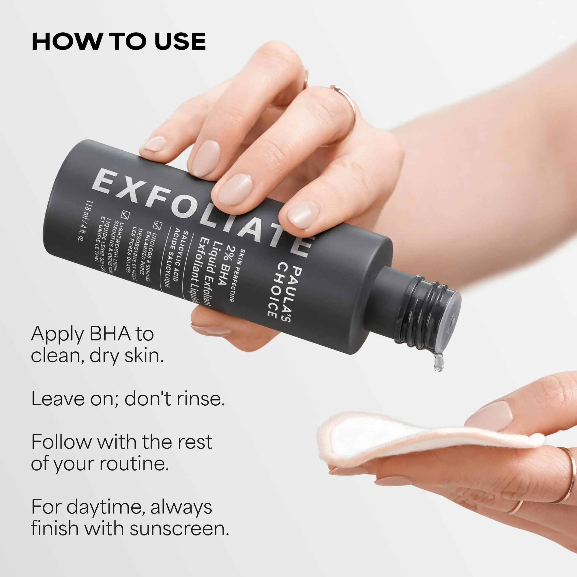 Paula's Choice SKIN PERFECTING 2% BHA Liquid Exfoliant with Salicylic Acid, Facial Polish for Pores, Wrinkles & Fine Lines, Suitable for Blackhead-Prone Skin, Fragrance-Free (5 Fl Oz (Pack of 2)) - Image 8