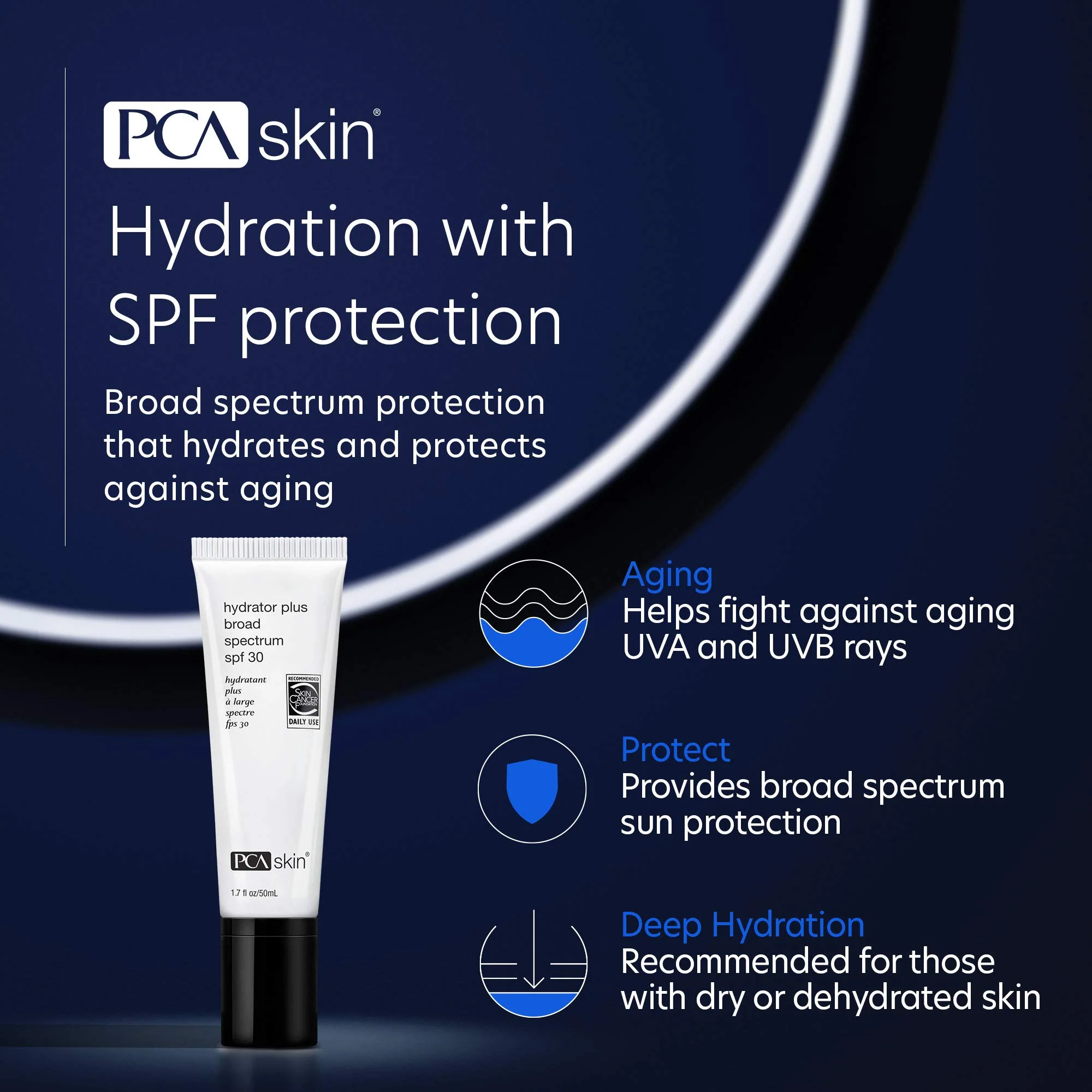 PCA SKIN Hydrator Plus Broad Spectrum SPF 30 - Oil-Free Ultra-Hydrating Face & Body Sunscreen with 5.4% Zinc Oxide (1.7 fl oz) - Image 6