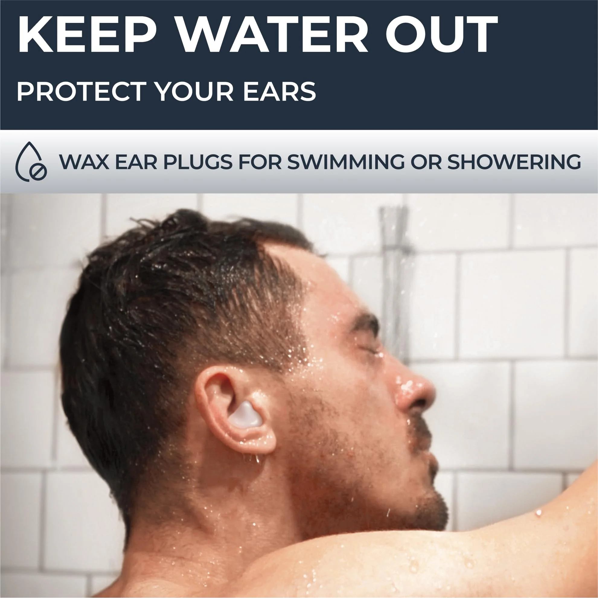Peace&Quiet PQ Wax Ear Plugs for Sleeping, Swimming - 50 Noise Cancelling Silicone Gel Wax Earplugs, Ear Protection for Sleep and Swim, Soft Pillows with Sound Blocking Level 32Db, (50 Pillows) - Image 6