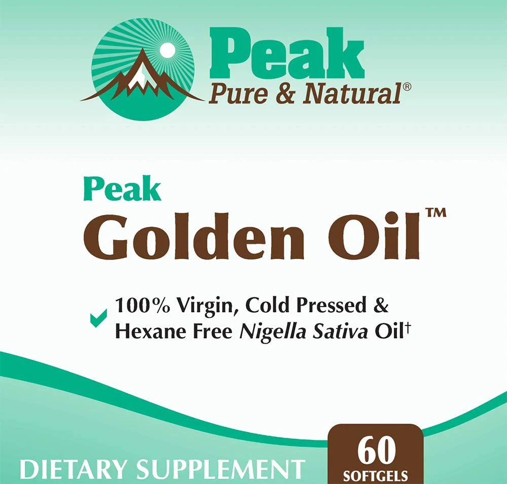 Peak Pure & Natural, Peak Golden Oil Cold Pressed Organic Black Seed Oil Supplement - Black Seed Oil for Digestive Health, Skin Nutrition, Joint Comfort - 60 Capsules - Image 3