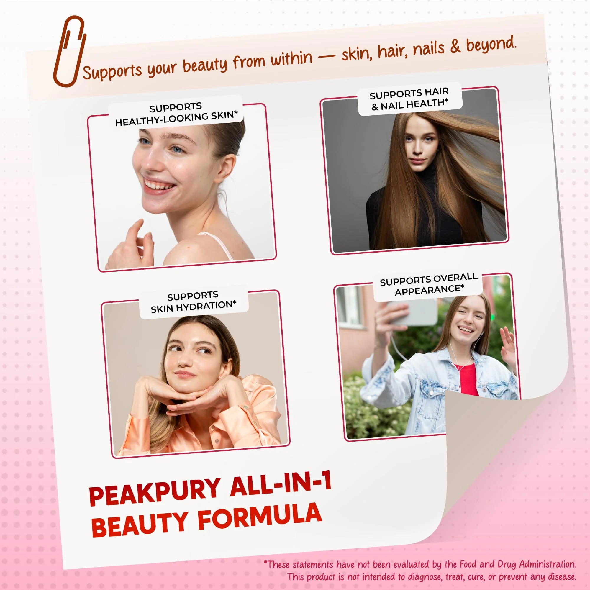 PEAKPURY Collagen Biotin Resveratrol Saw Palmetto - Skin, Joint Health Support - Image 8