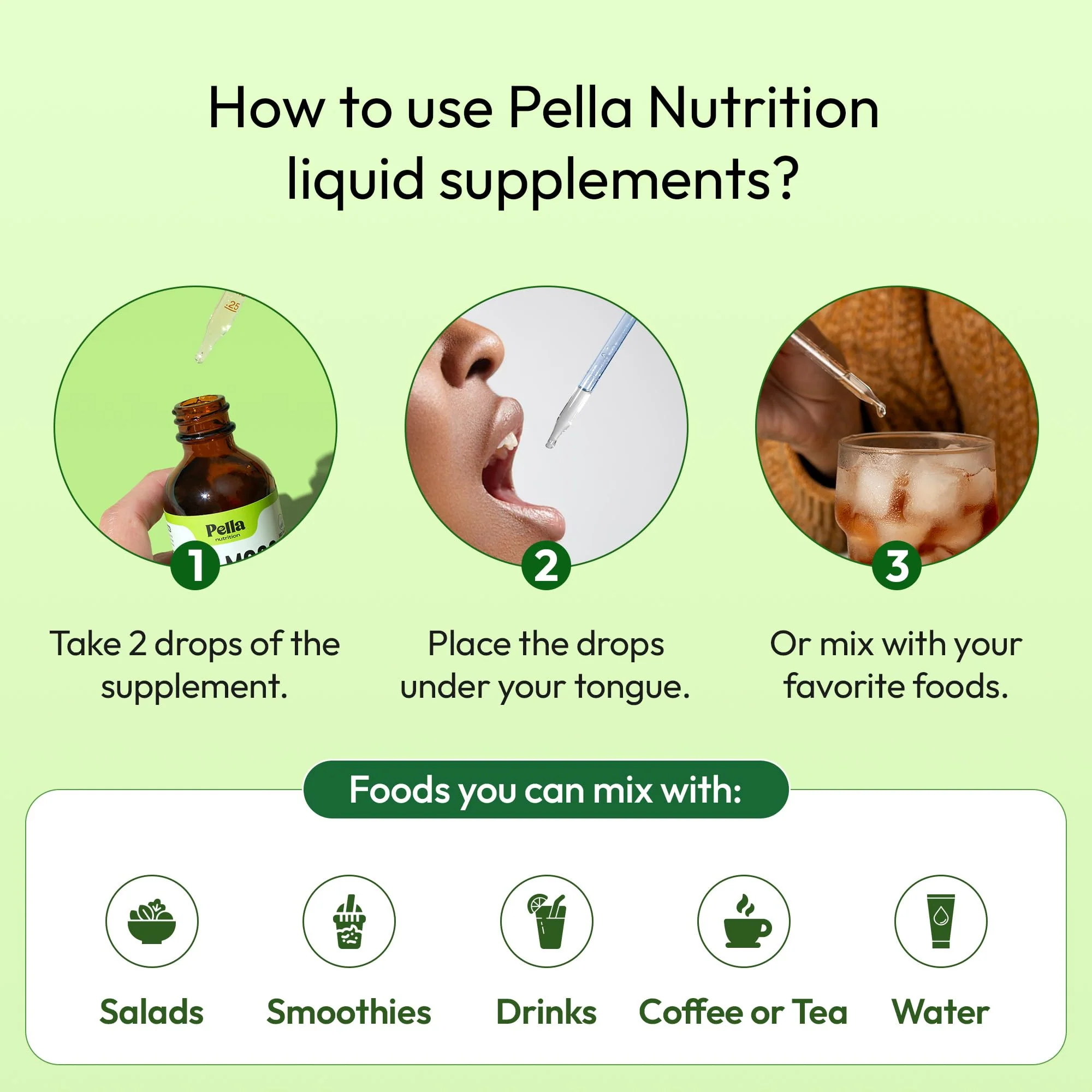 Pella Nutrition Sea Moss Drops with Bladderwrack – 4X Faster Absorption Than Irish Sea Moss Gel Superfood, Gummies, and Capsules – Digestive & Immune Support Supplement (Strawberry Lime, 60mL) - Image 2