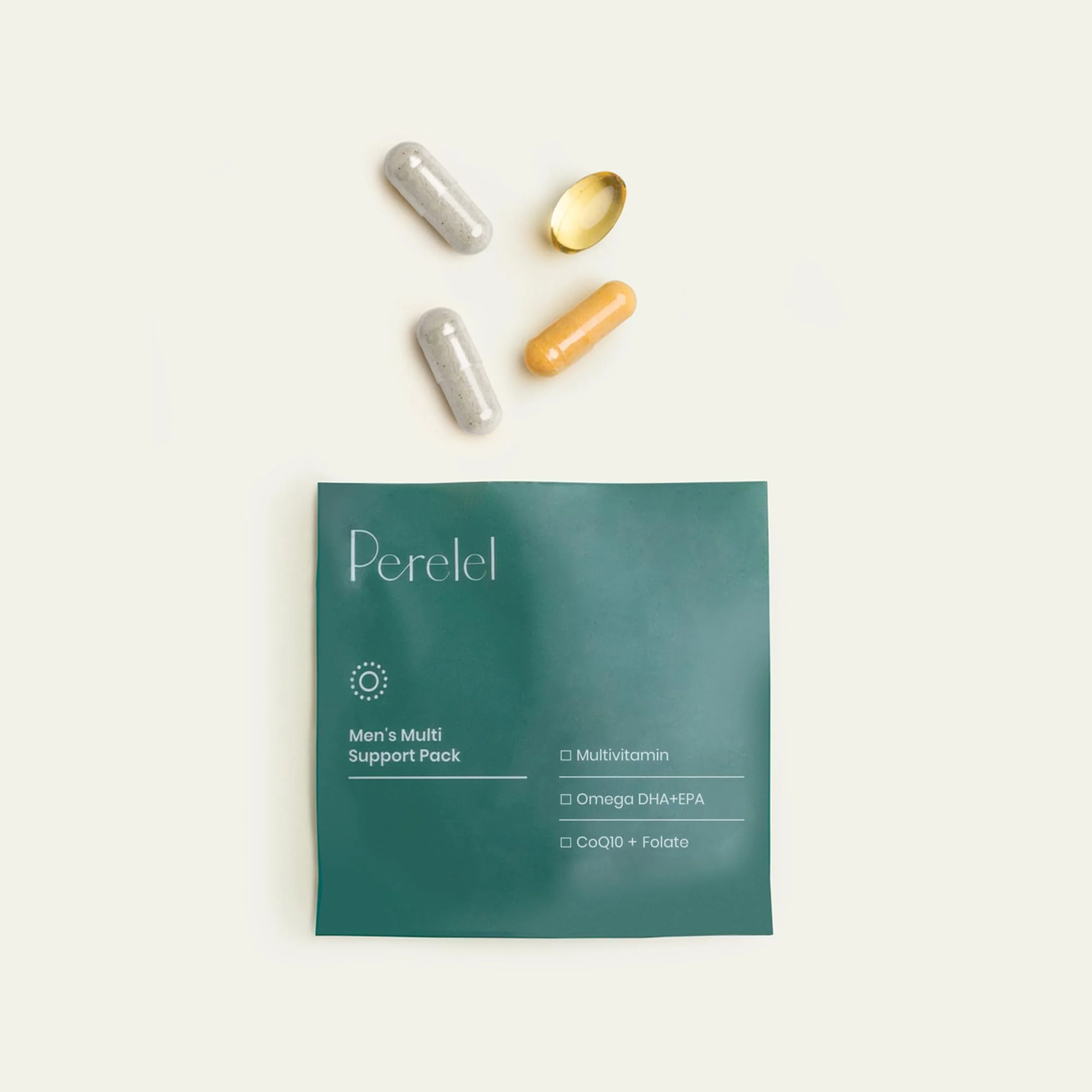 Perelel Men’s Multi Support Pack, Daily Multivitamin with Magnesium, Omega 3, CoQ10 & Folate, Nutritional Support for Men’s Wellness, Soy & Gluten Free, Non GMO, 30 Daily Pill Packs - Image 3