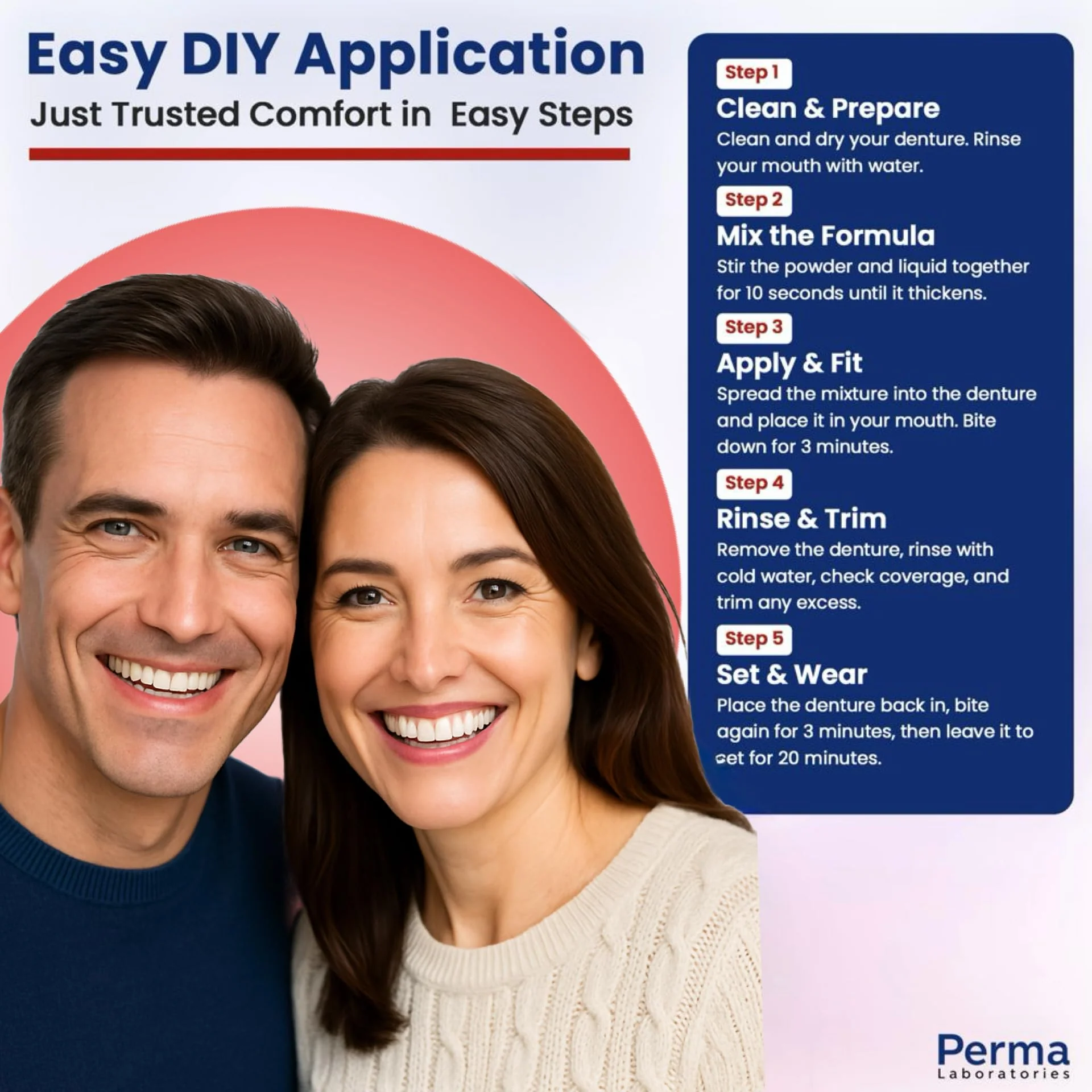 Perma Soft Denture Reliner Kit - Relines 2 Denture Plates - Semi Soft DIY Denture Liner for Upper and Lower - Image 8