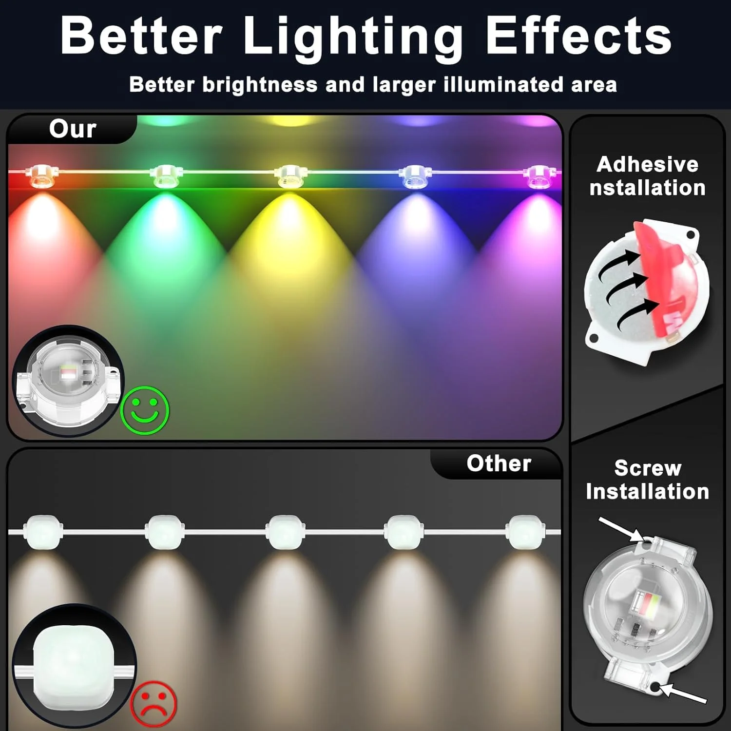 Permanent Outdoor RGB Lights,Waterproof Smart LED Eaves Lights with App/Remote Control,for Christmas and All Holiday Decor,Daily and Accent Lighting,House Roof and Garden Lighting (200FT) - Image 3
