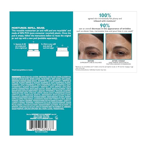 Peter Thomas Roth | Peptide Skinjection™ Moisture Infusion Cream, Refillable Moisturizer, For Loss of Firmness and Elasticity, Fine Lines & Wrinkles, Dryness, 21 Amplified Peptides & Neuropeptides - Image 7